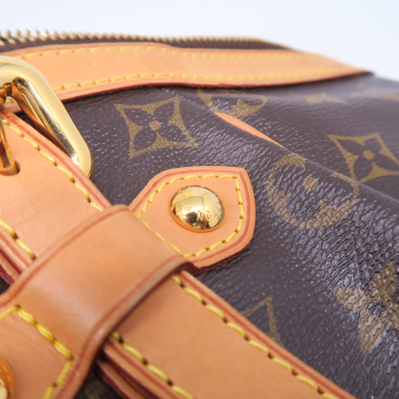 LOUIS VUITTON 【激減優惠】Monogram Tivoli GM金扣肩背袋啡色
