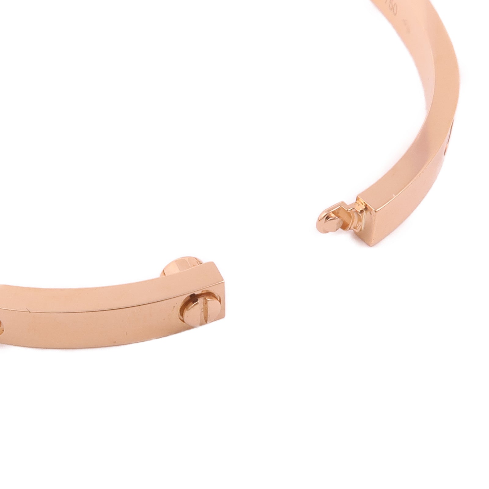 CARTIER 18K玫瑰金Love Bracelet Small Model 6 Diamonds鑽石手鐲Cartier#16