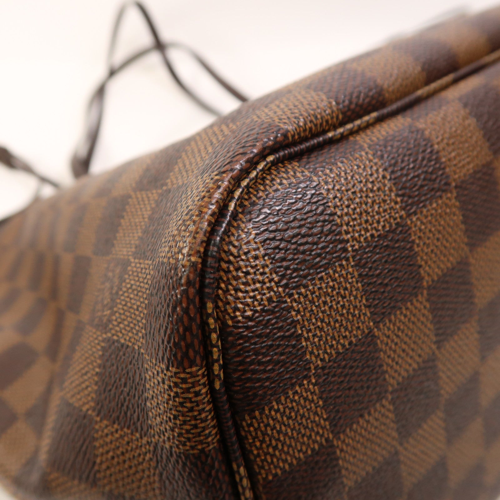 LOUIS VUITTON 【激減優惠】Damier Neverfull MM金扣手挽袋/肩背袋棕色