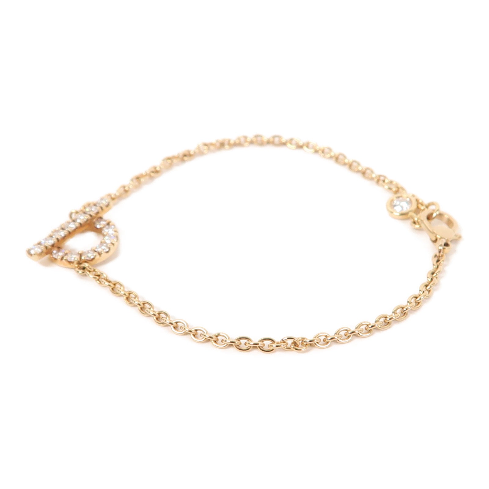 HERMES 18K玫瑰金Finess Bracelet手鏈#14.5cm