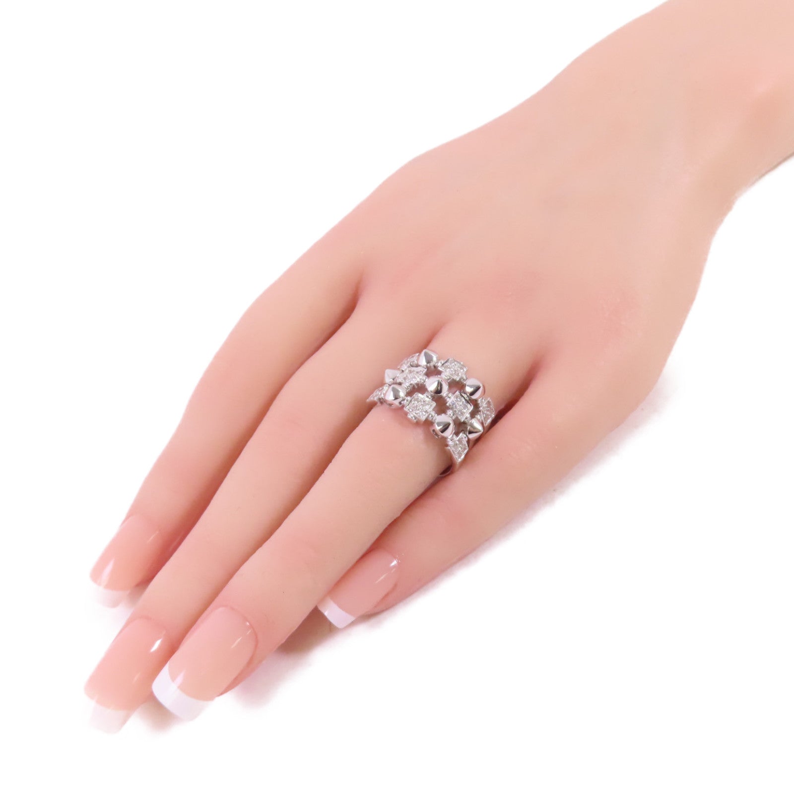 JEWELRY 18K白金/鑽石Diamond Ring戒指US#6.25