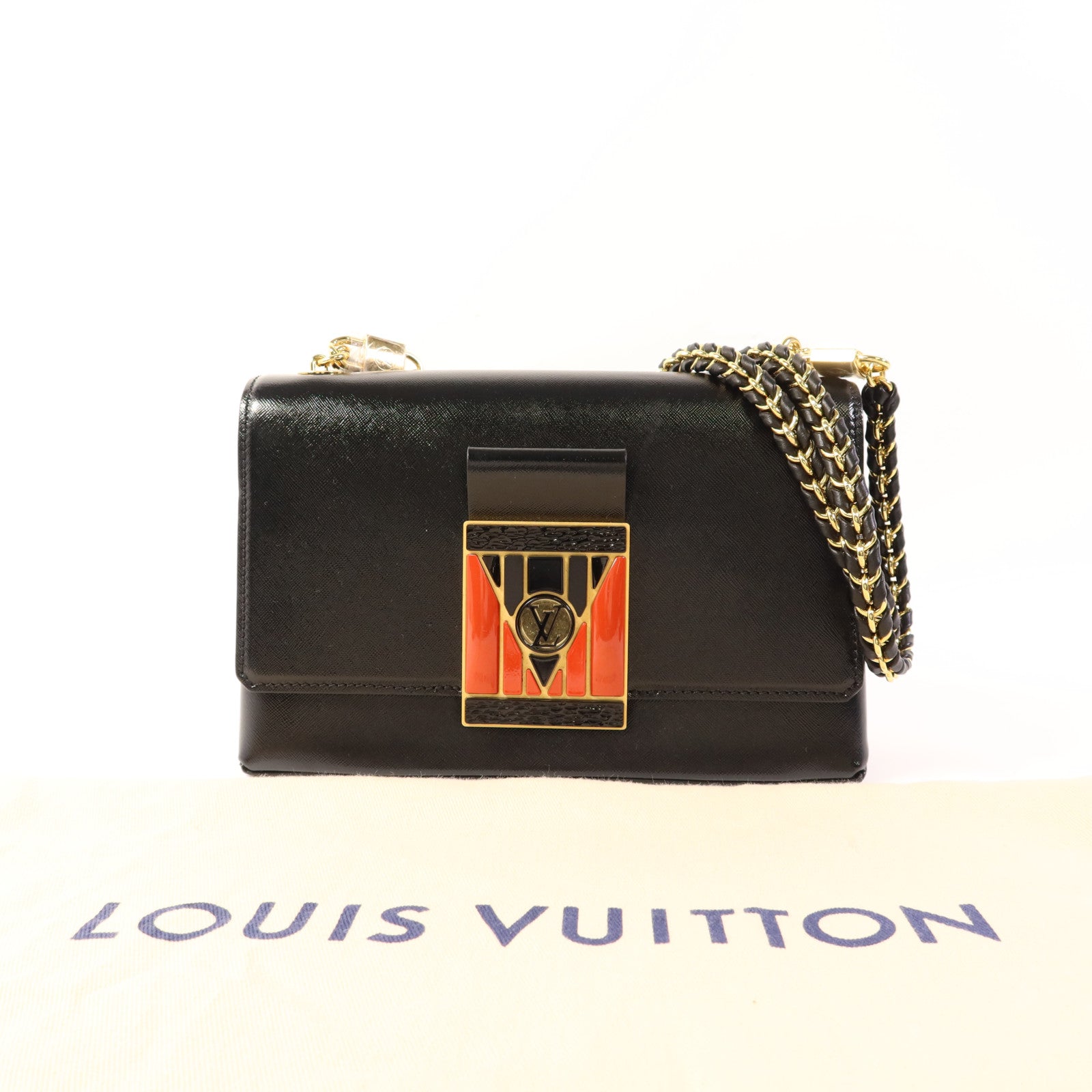 LOUIS VUITTON 牛皮皮革Pochette Thelma金扣肩背袋