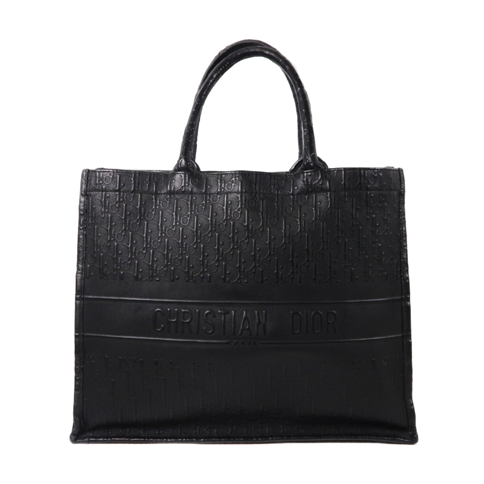 Dior 皮革Book Tote手挽袋黑色