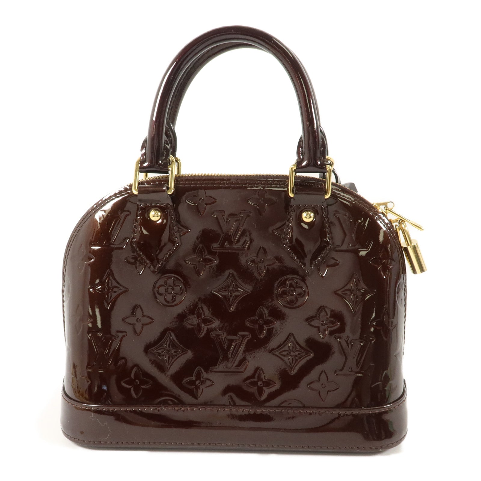 LOUIS VUITTON Vernis Alma BB金扣手挽肩背兩用袋