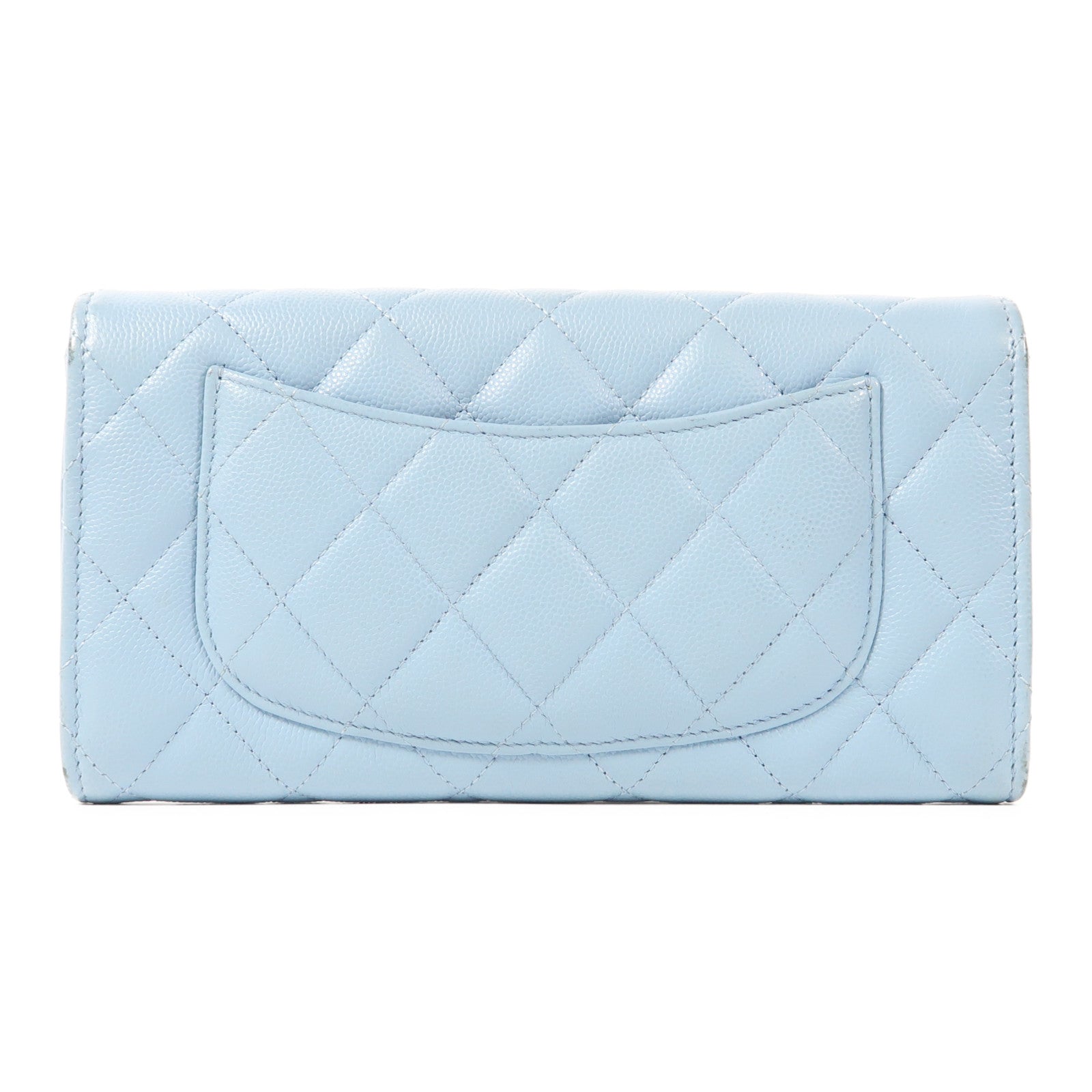 CHANEL 牛皮皮革Long Wallet金扣長錢包