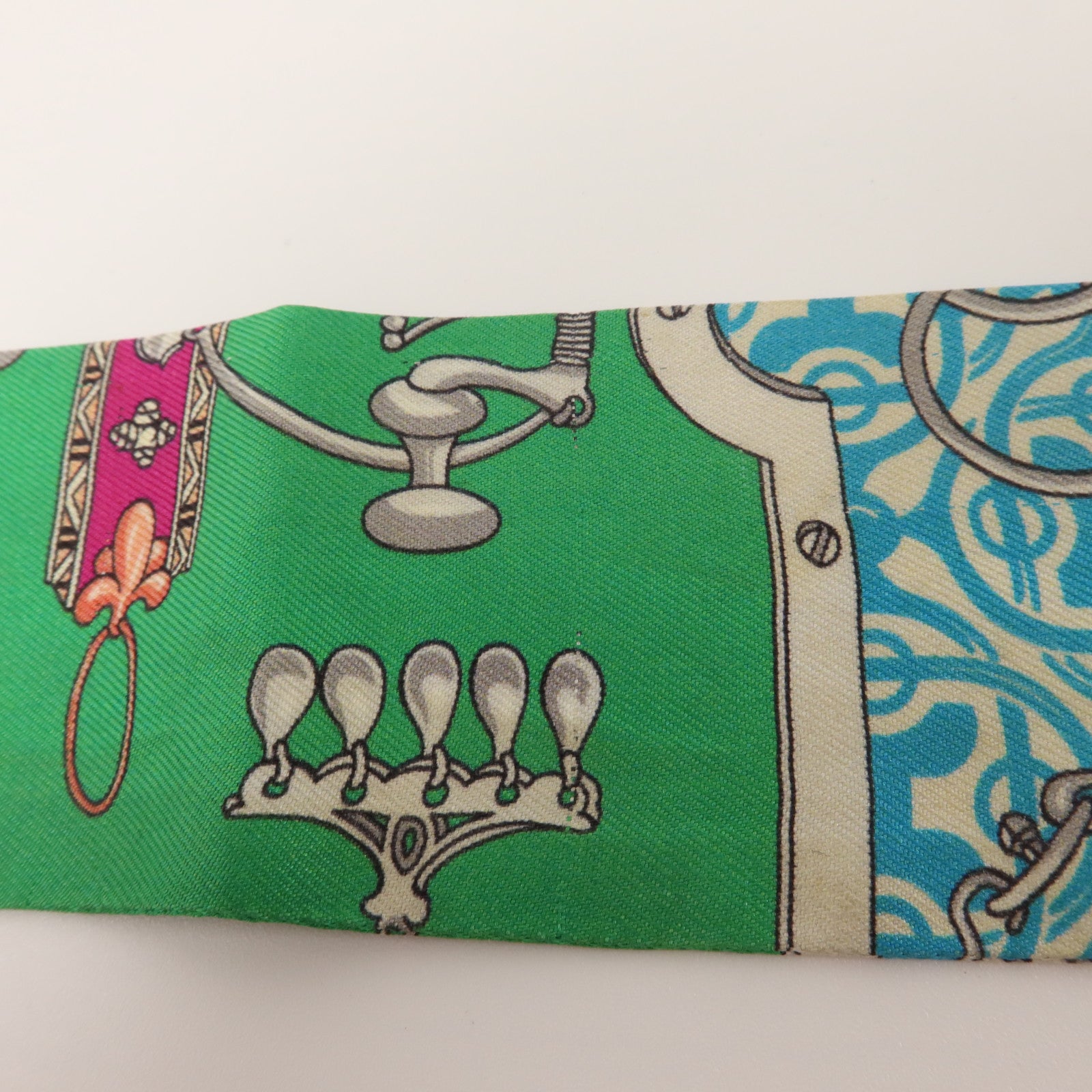 HERMES 絲質Twilly絲巾