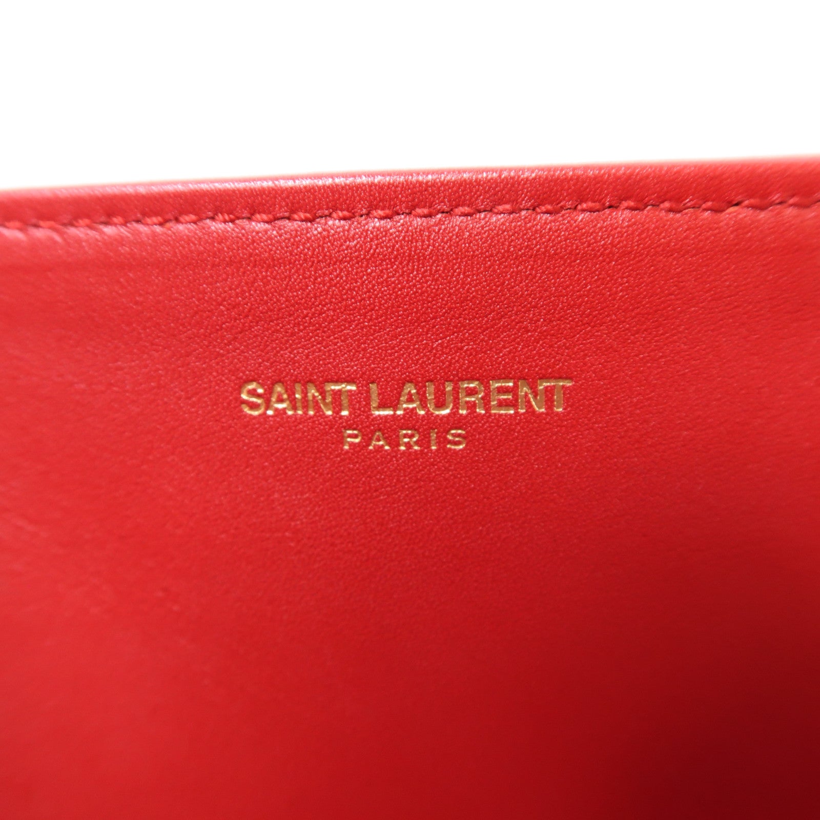 SAINT LAURENT 牛皮皮革Tote Bag金扣手挽袋