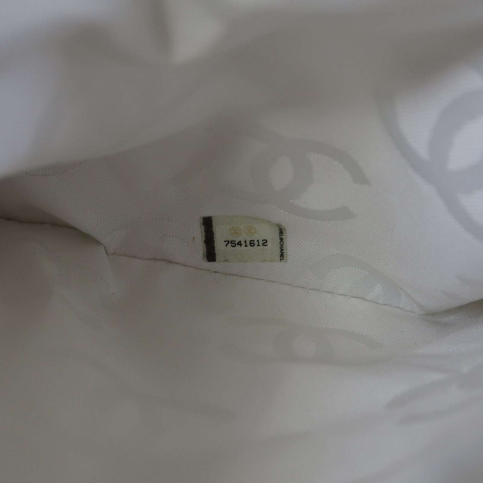 CHANEL 【激減優惠】菱格牛皮皮革Handbag金扣手挽袋白色
