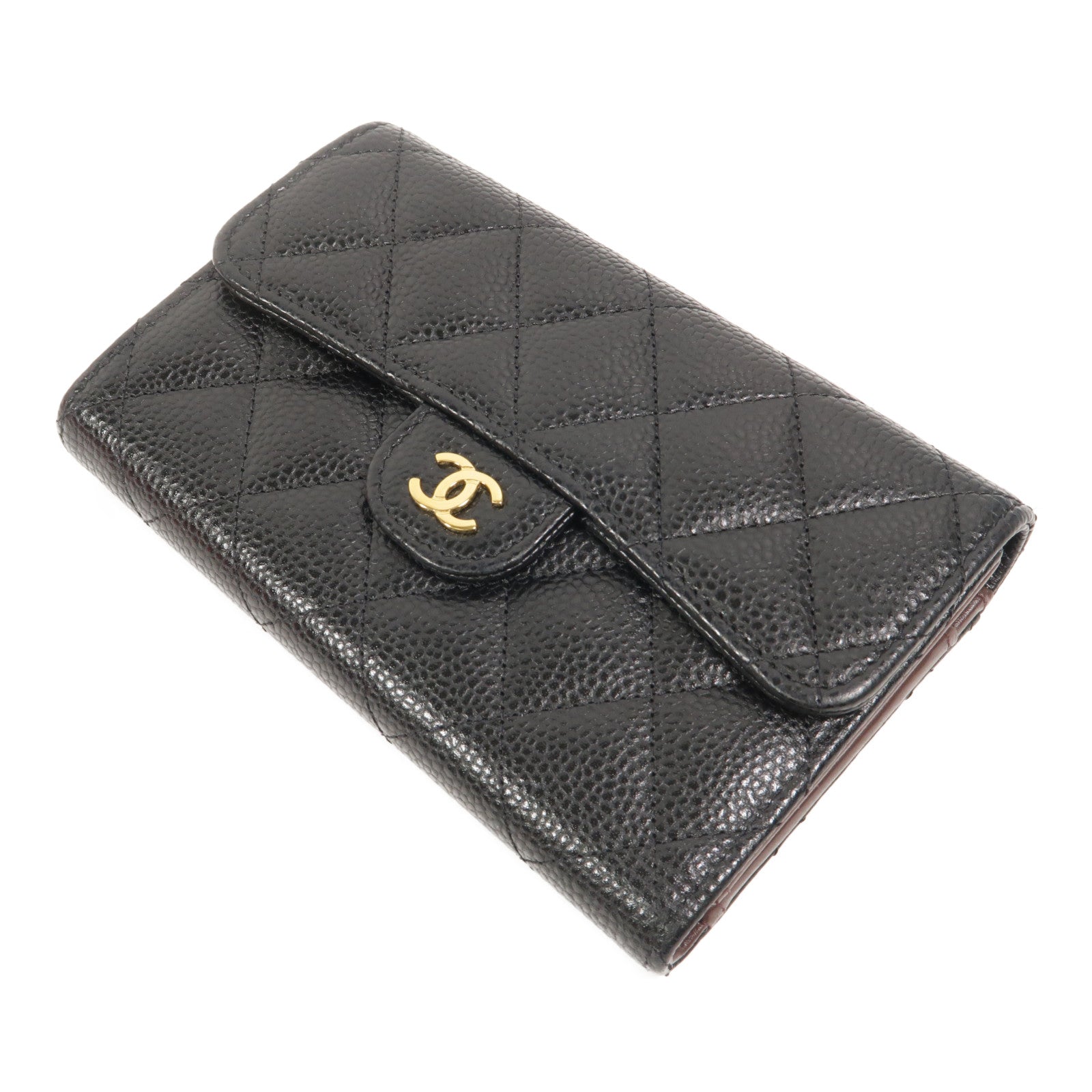 CHANEL 牛皮皮革Classic Medium Flap Wallet長錢包
