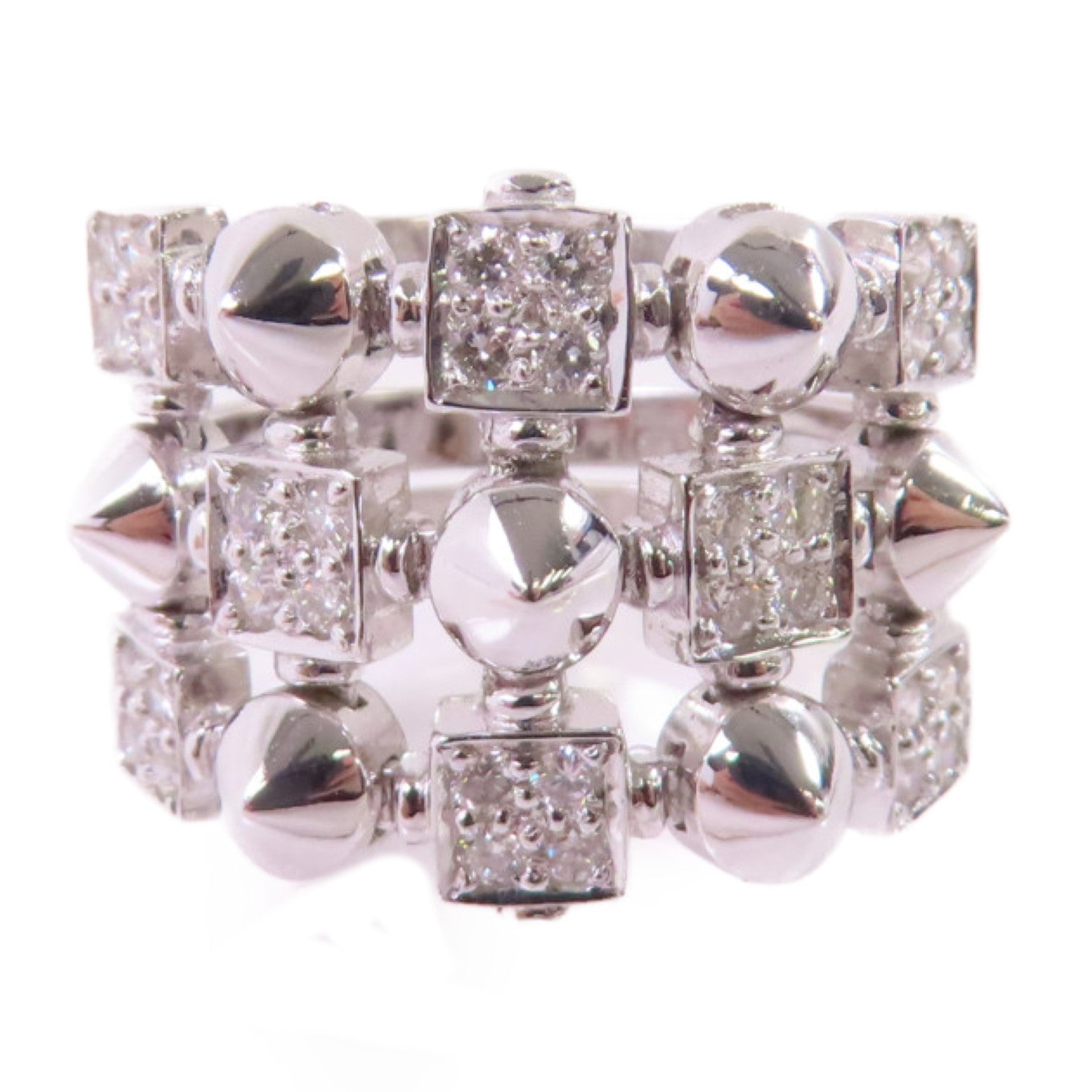 JEWELRY 18K白金/鑽石Diamond Ring戒指US#6.25
