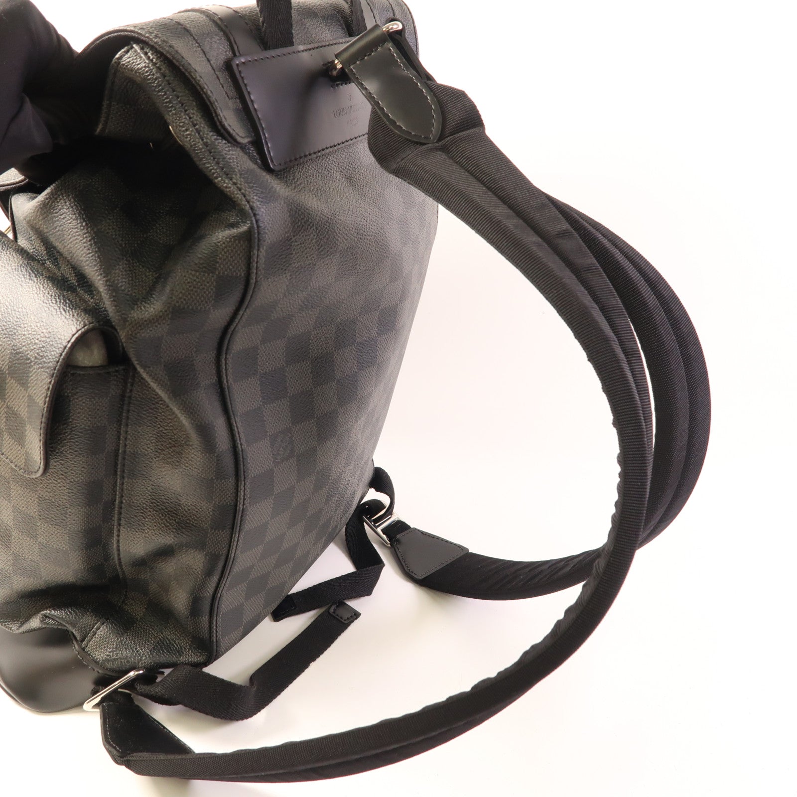 LOUIS VUITTON LV SHW Christopher MM Backpack N41379 Damier Graphite Black
