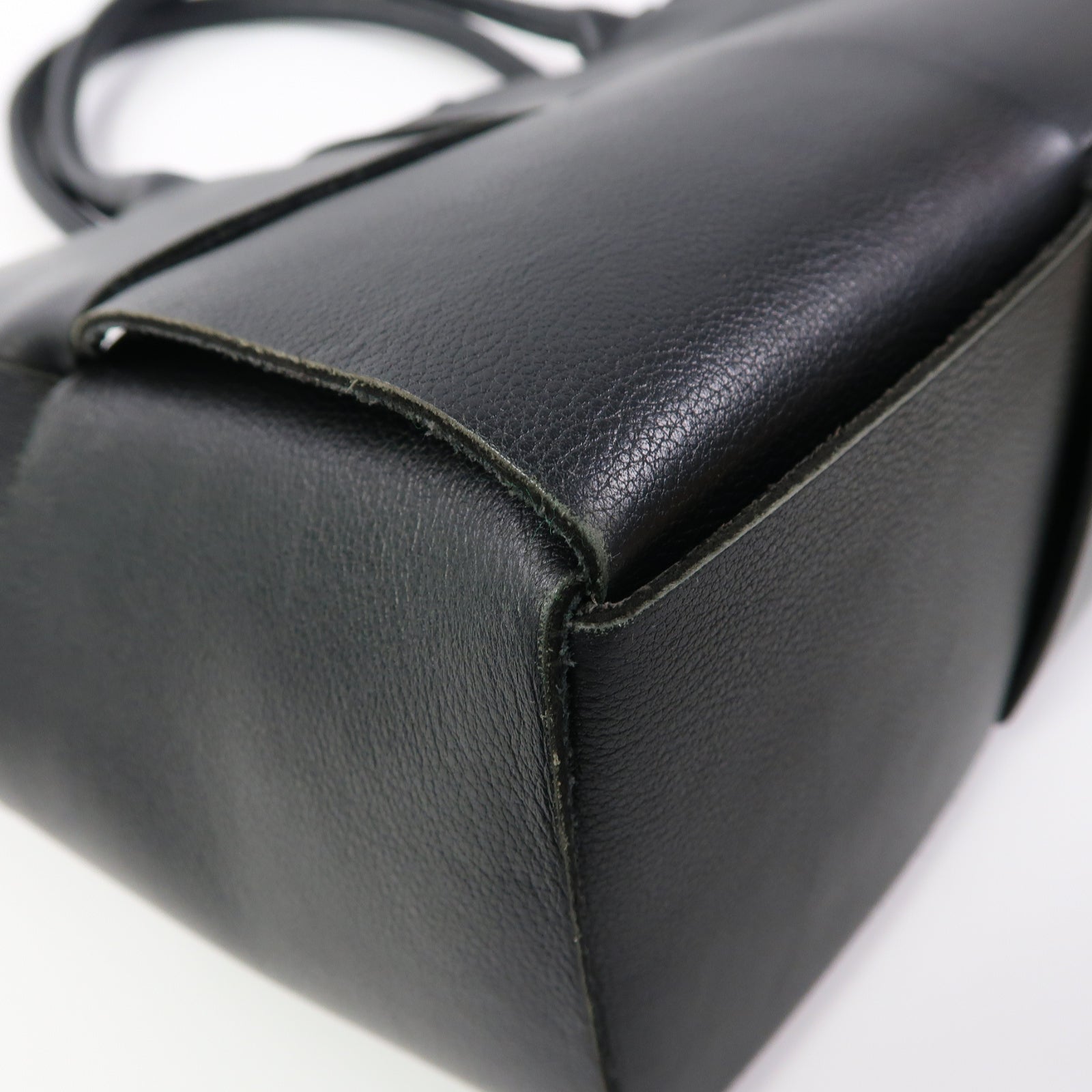BOTTEGA VENETA 牛皮皮革Arco Tote Bag金扣手挽袋黑色