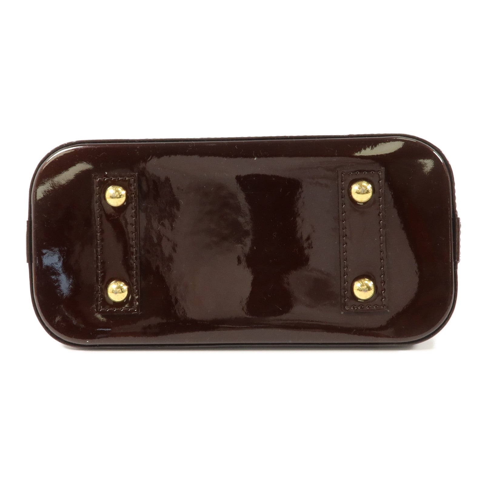 LOUIS VUITTON Vernis Alma BB金扣手挽肩背兩用袋