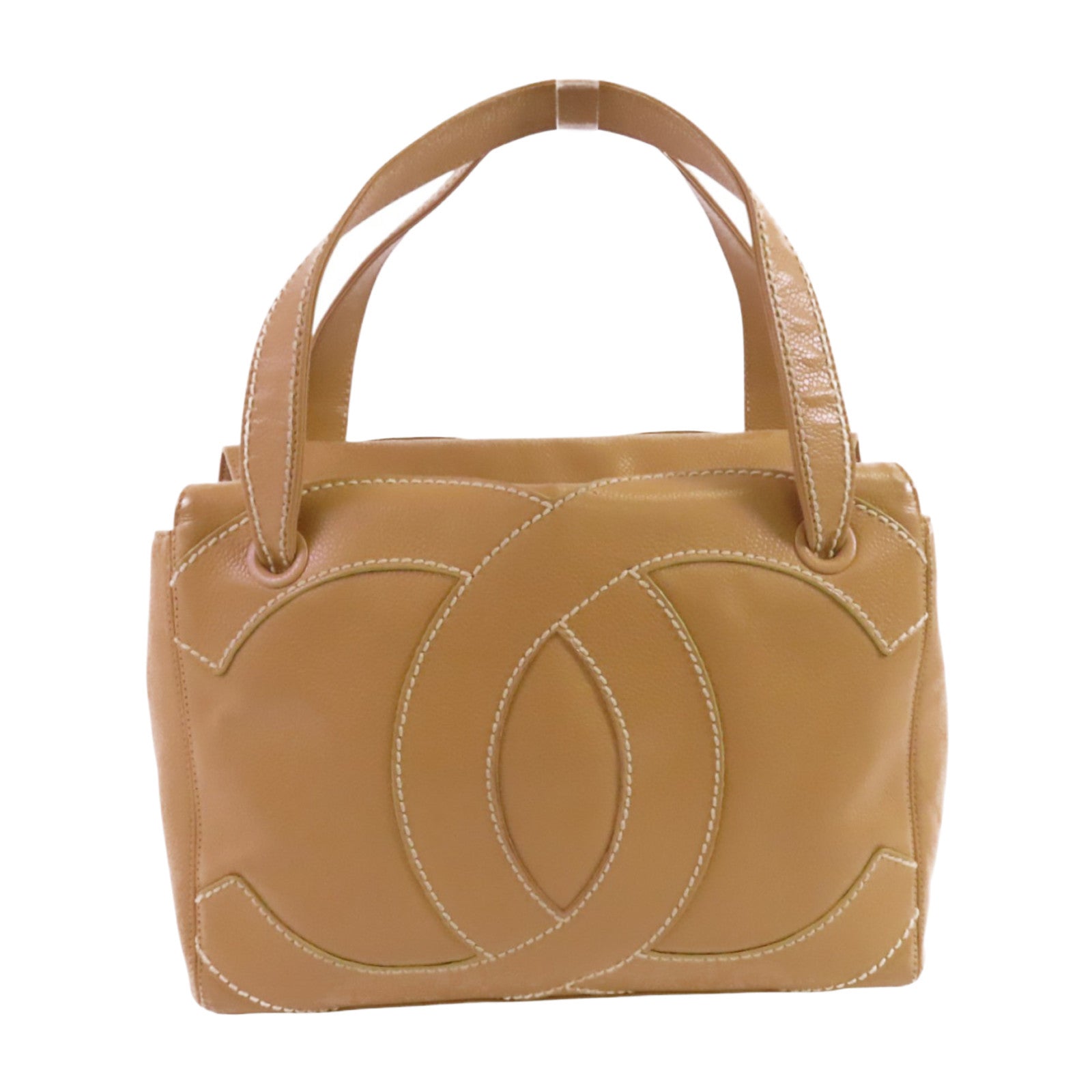 CHANEL 牛皮皮革Vintage Shoulder Bag金扣肩背袋