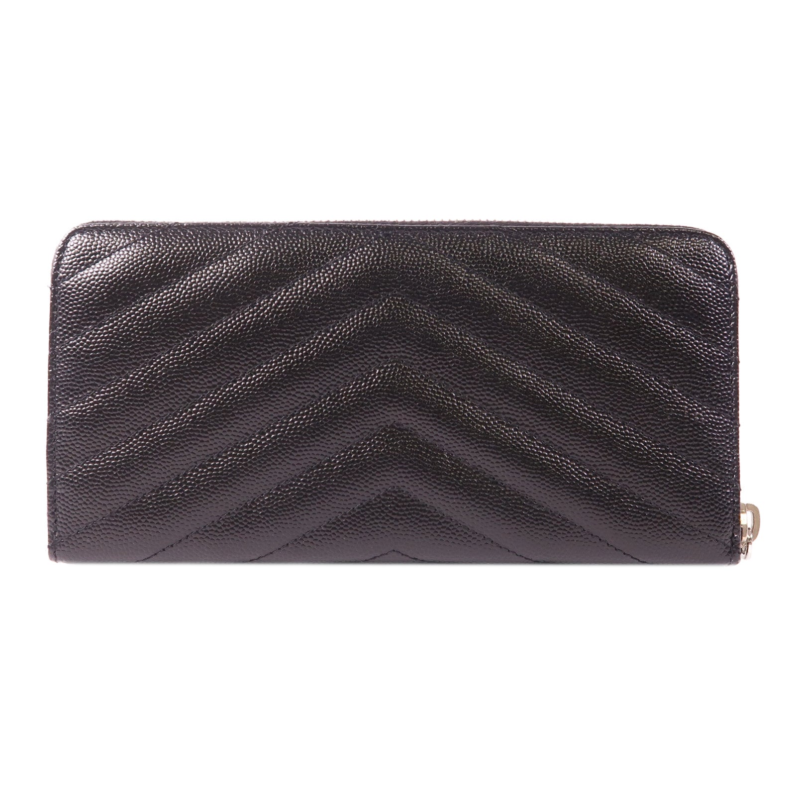 SAINT LAURENT 牛皮皮革Long Wallet銀扣長錢包