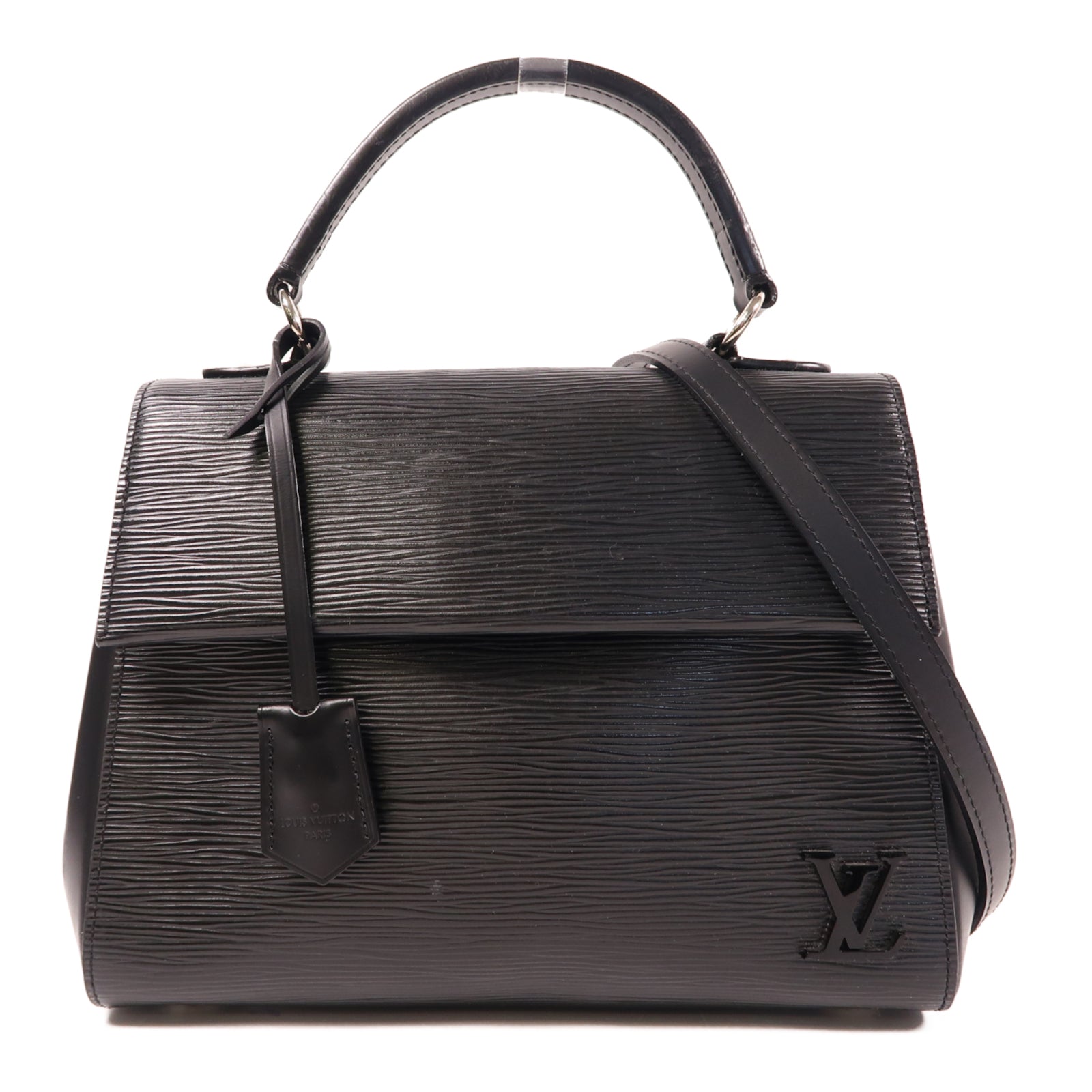 LOUIS VUITTON 【激減優惠】Epi Cluny BB銀扣手挽肩背兩用袋黑色
