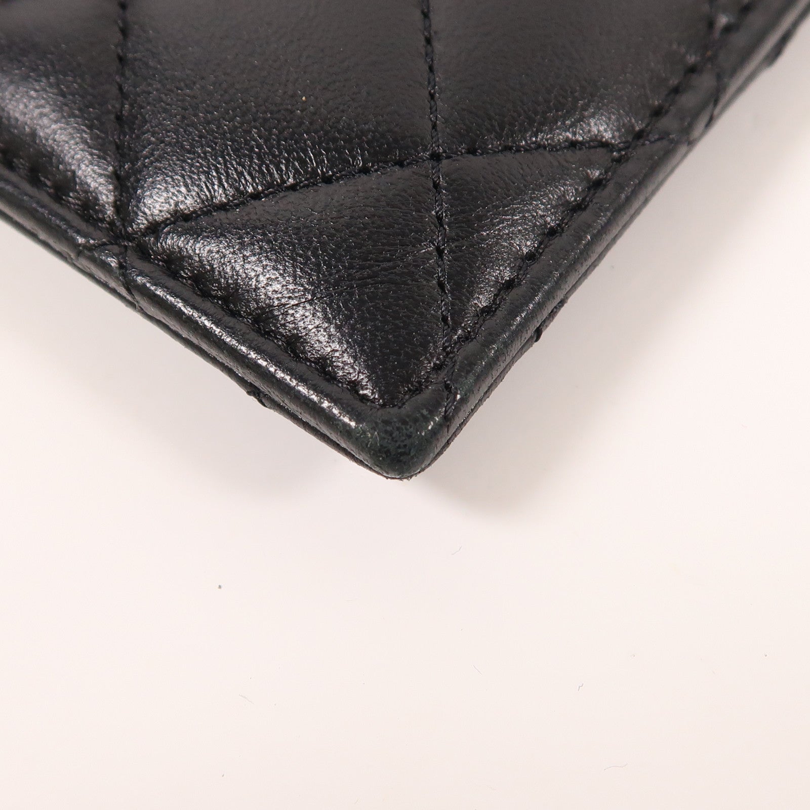 CHANEL 羊皮皮革Card Case銀扣卡片套