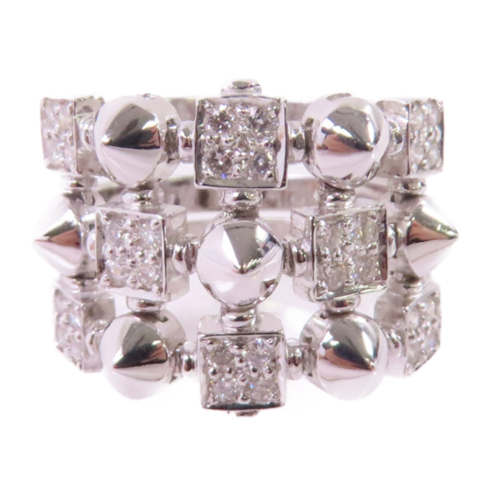 JEWELRY 18K白金/鑽石Diamond Ring戒指US#6.25