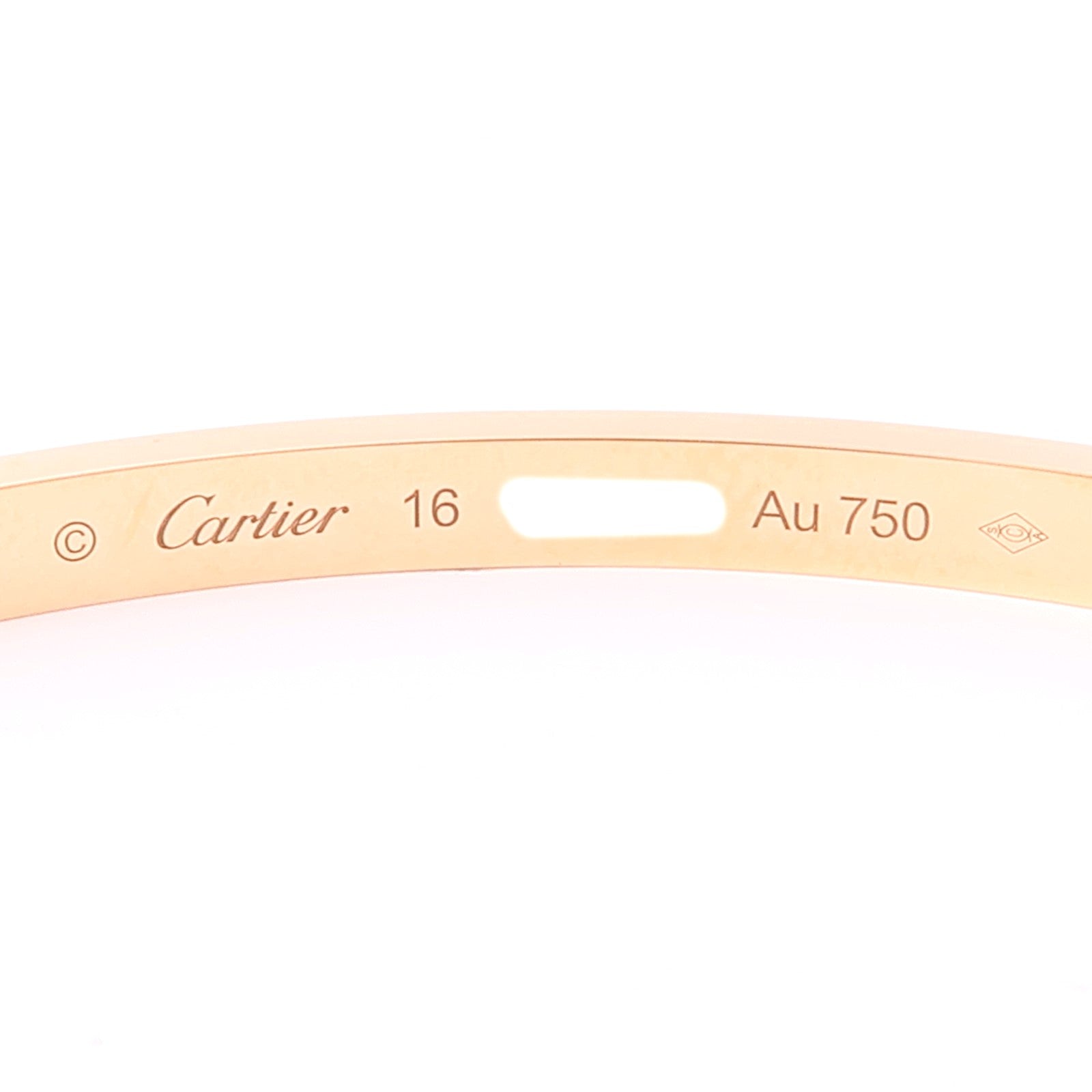 CARTIER 18K玫瑰金Love Bracelet Small Model 6 Diamonds鑽石手鐲Cartier#16