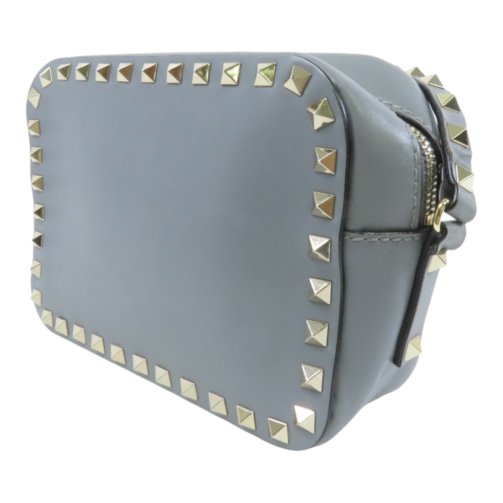 Valentino 牛皮皮革RockStuds金扣肩背袋