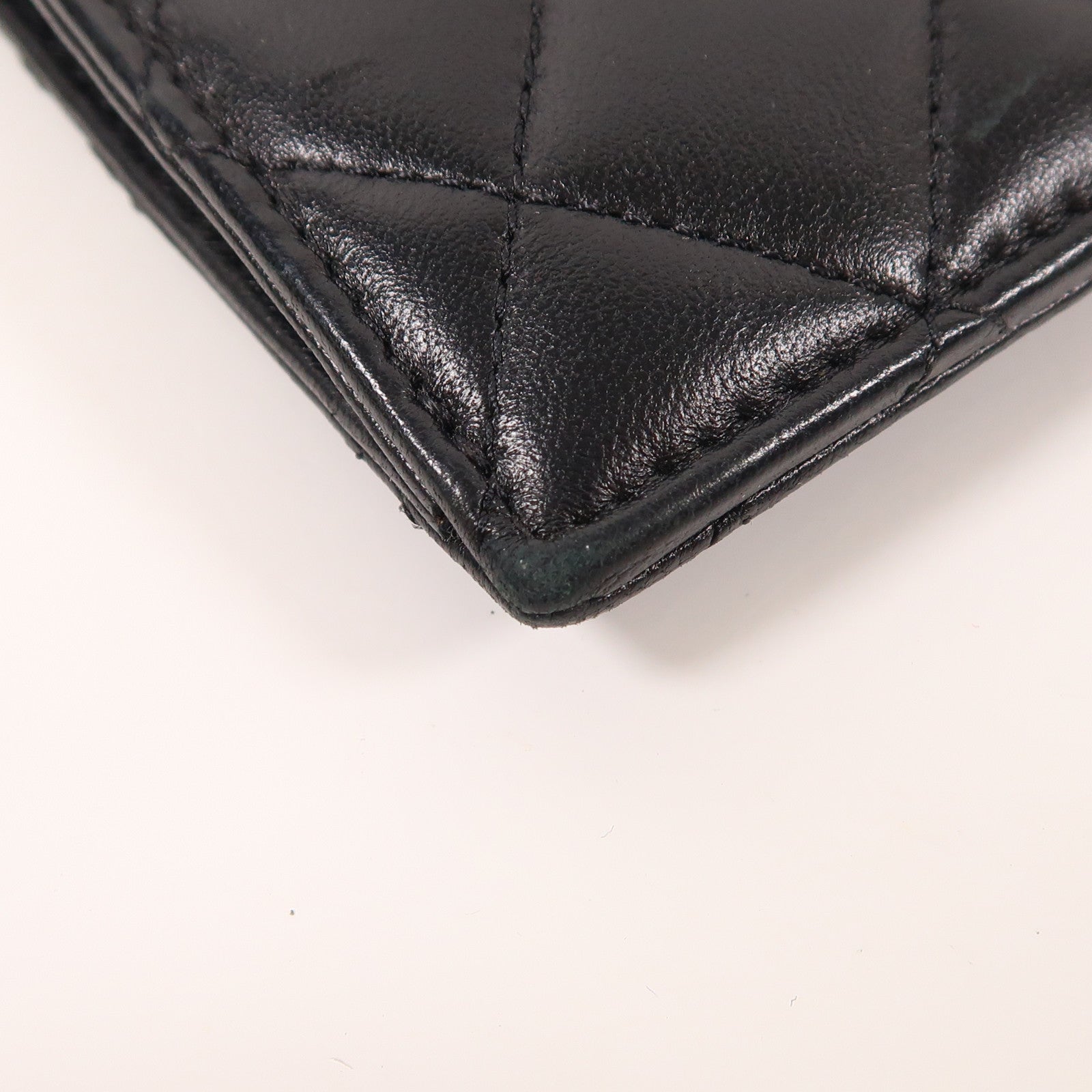 CHANEL 羊皮皮革Card Case銀扣卡片套