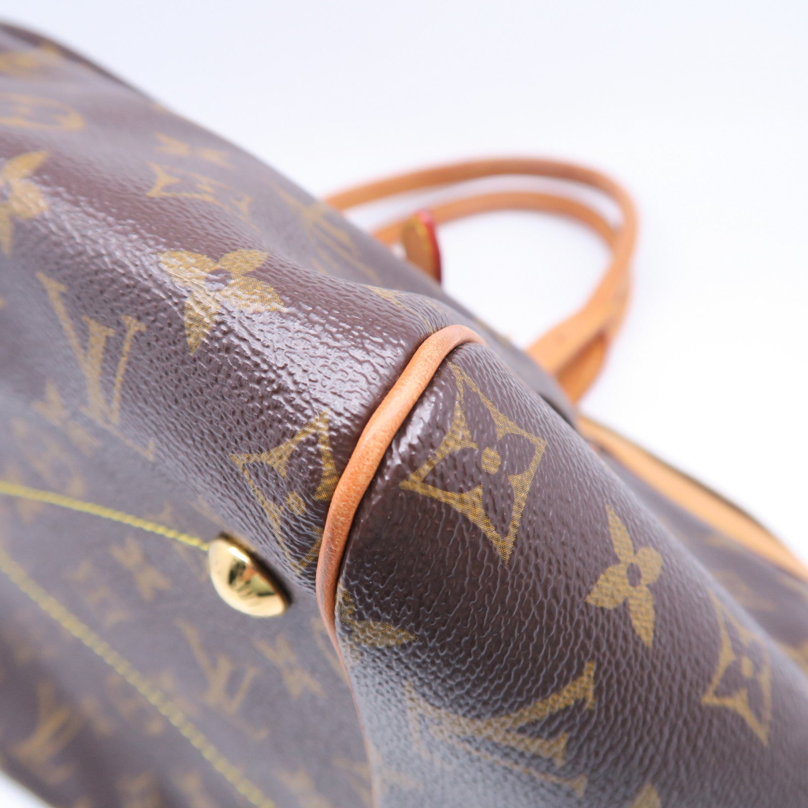 LOUIS VUITTON 【激減優惠】Monogram Tivoli GM金扣肩背袋啡色