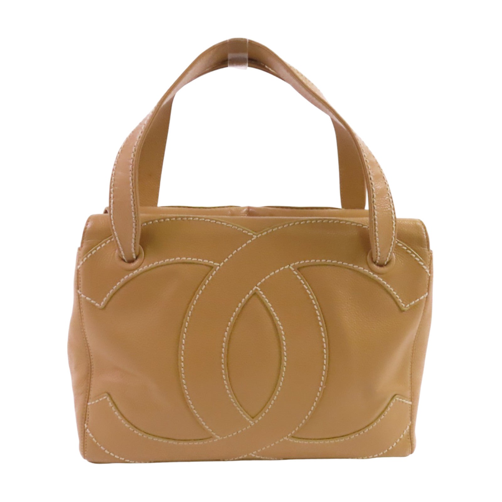 CHANEL 牛皮皮革Vintage Shoulder Bag金扣肩背袋