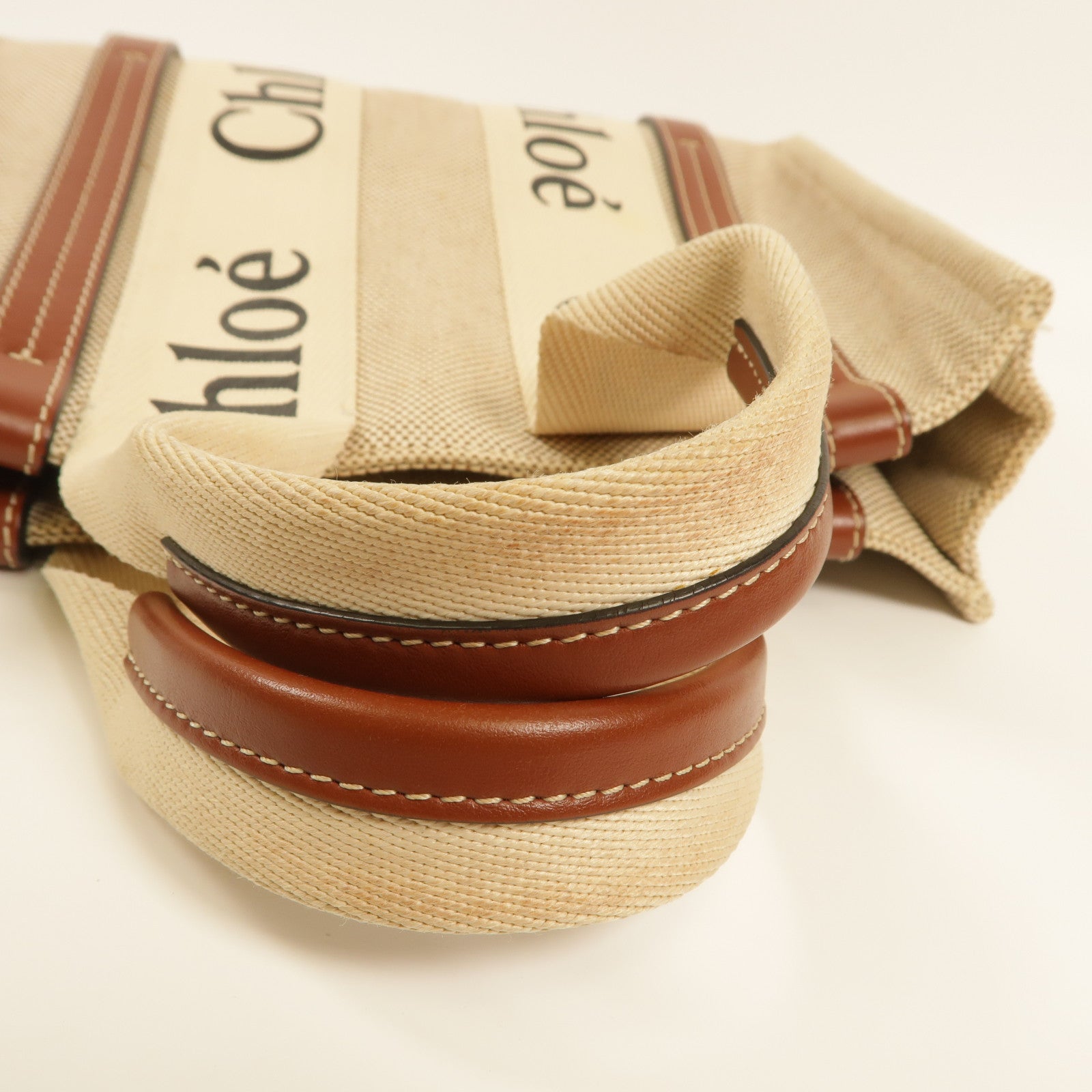 Chloe 【激減優惠】帆布Woody Tote Bag Small手挽袋