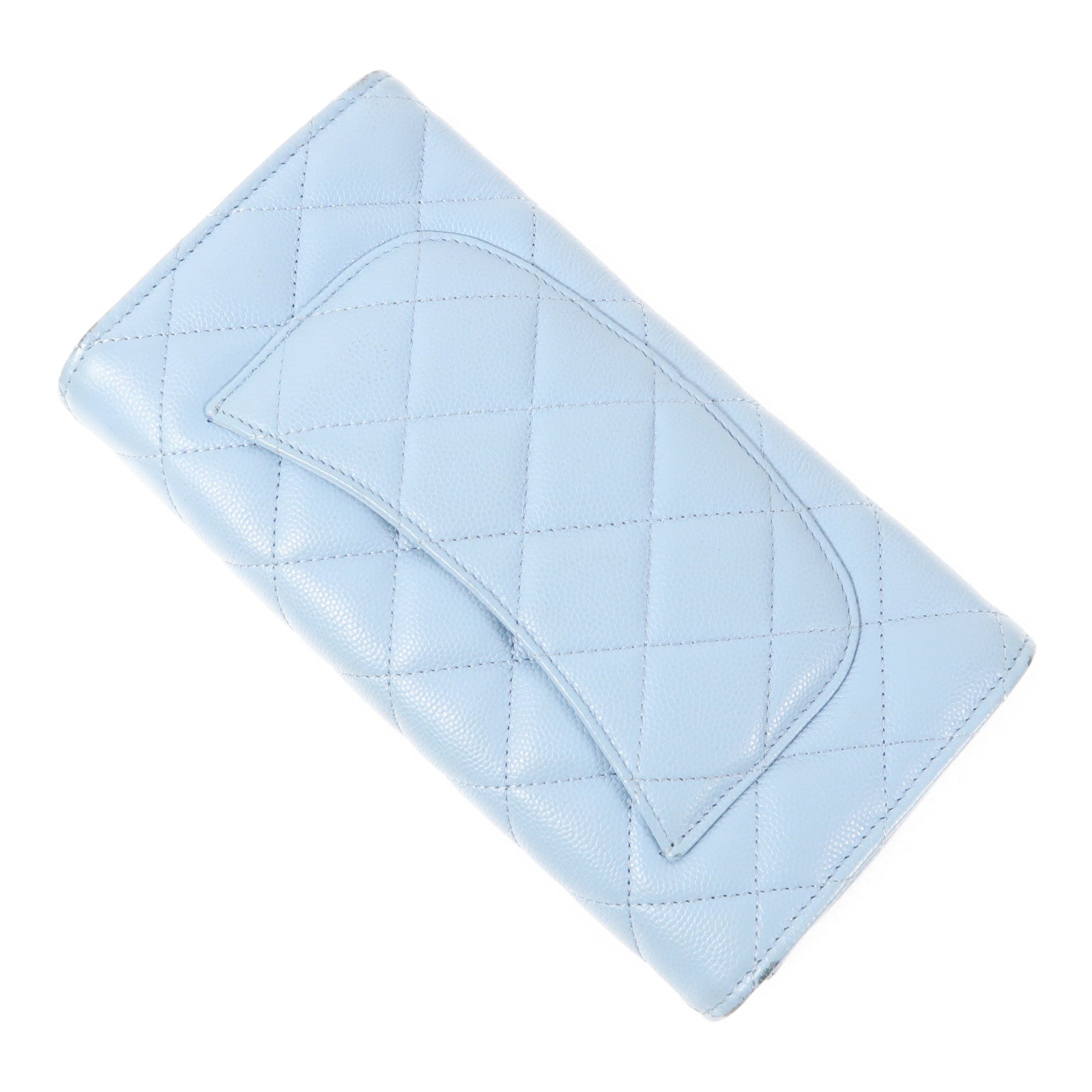 CHANEL 牛皮皮革Long Wallet金扣長錢包