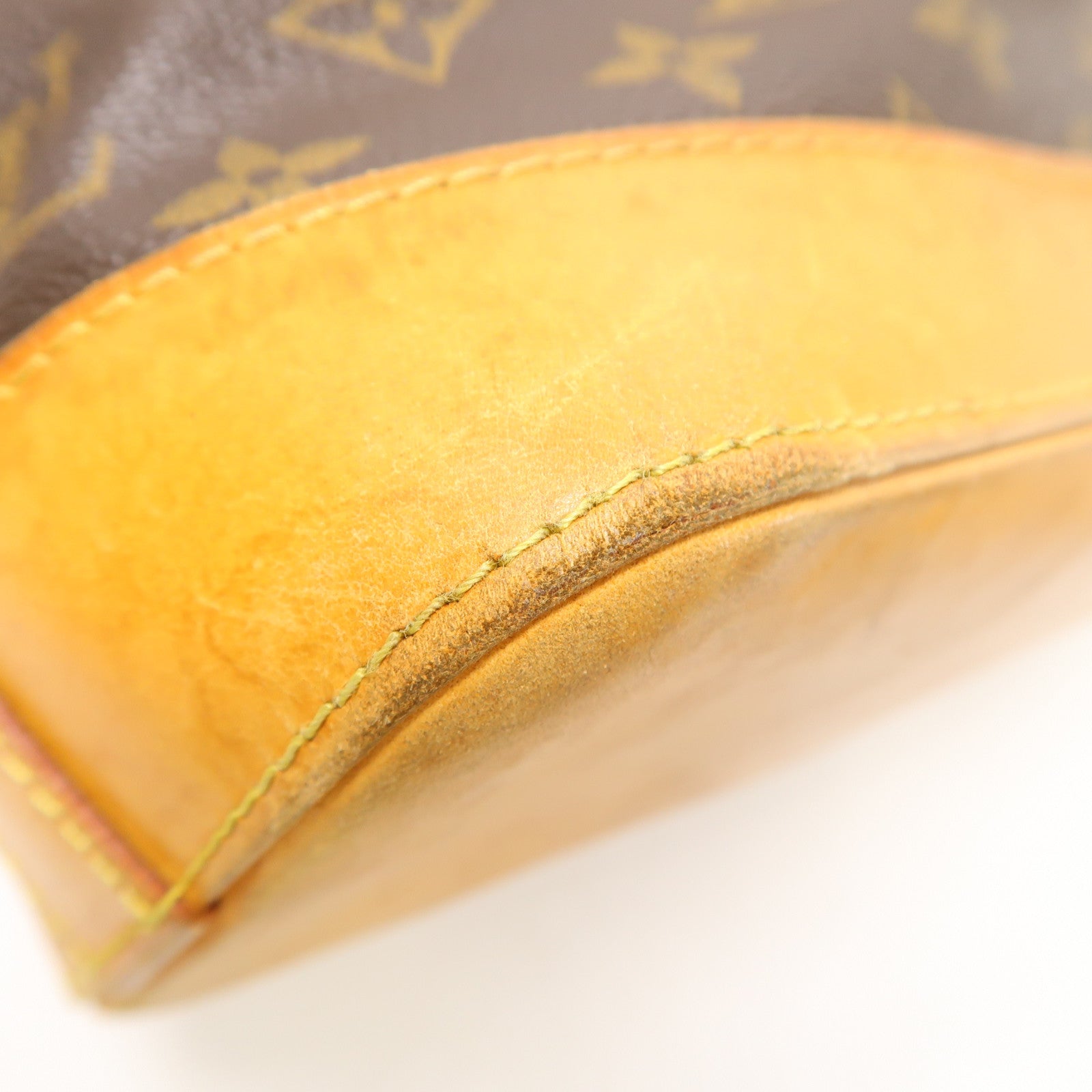 LOUIS VUITTON Monogram Lockit Horizontal金扣手挽袋棕色