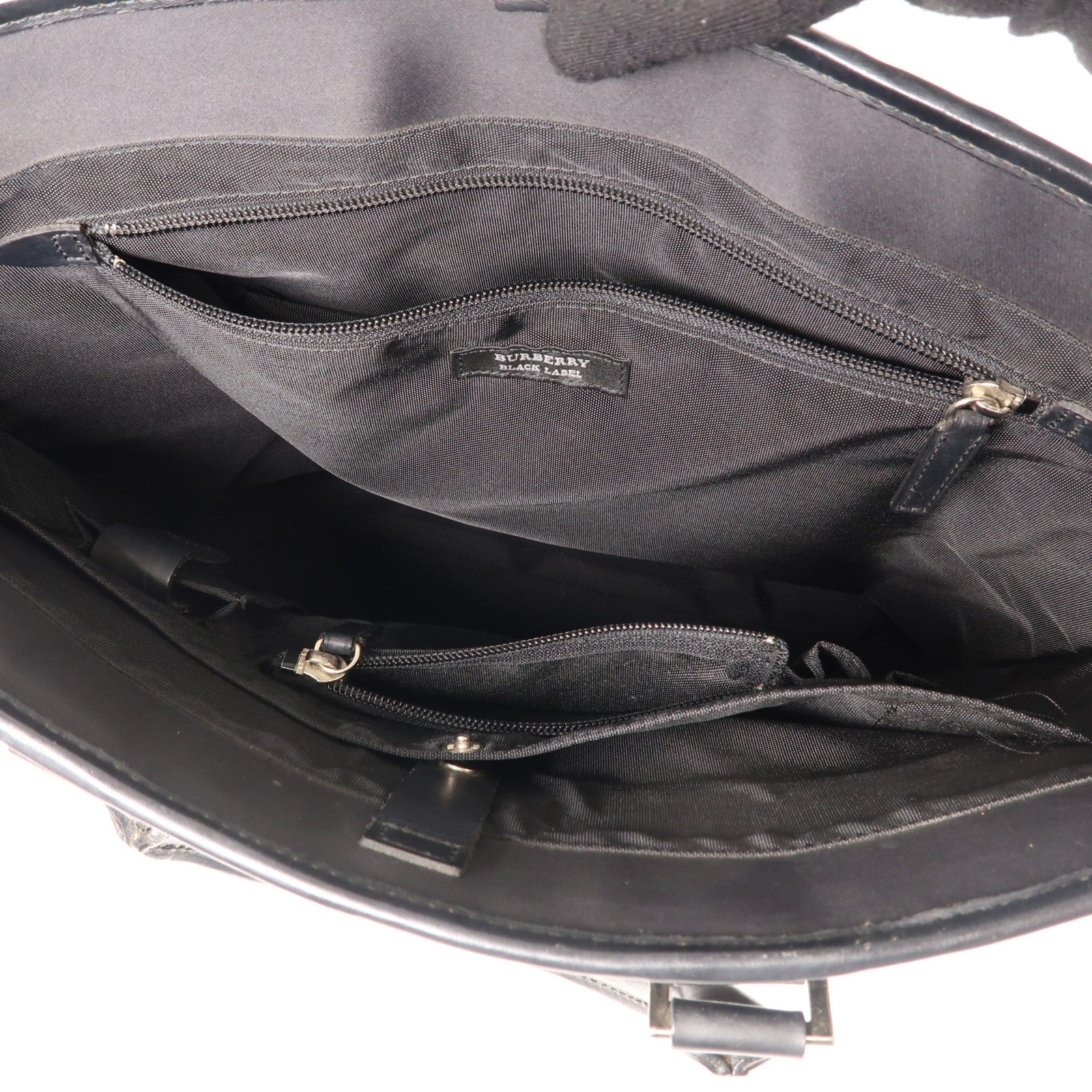 BURBERRY 尼龍Hand Bag銀扣手挽袋