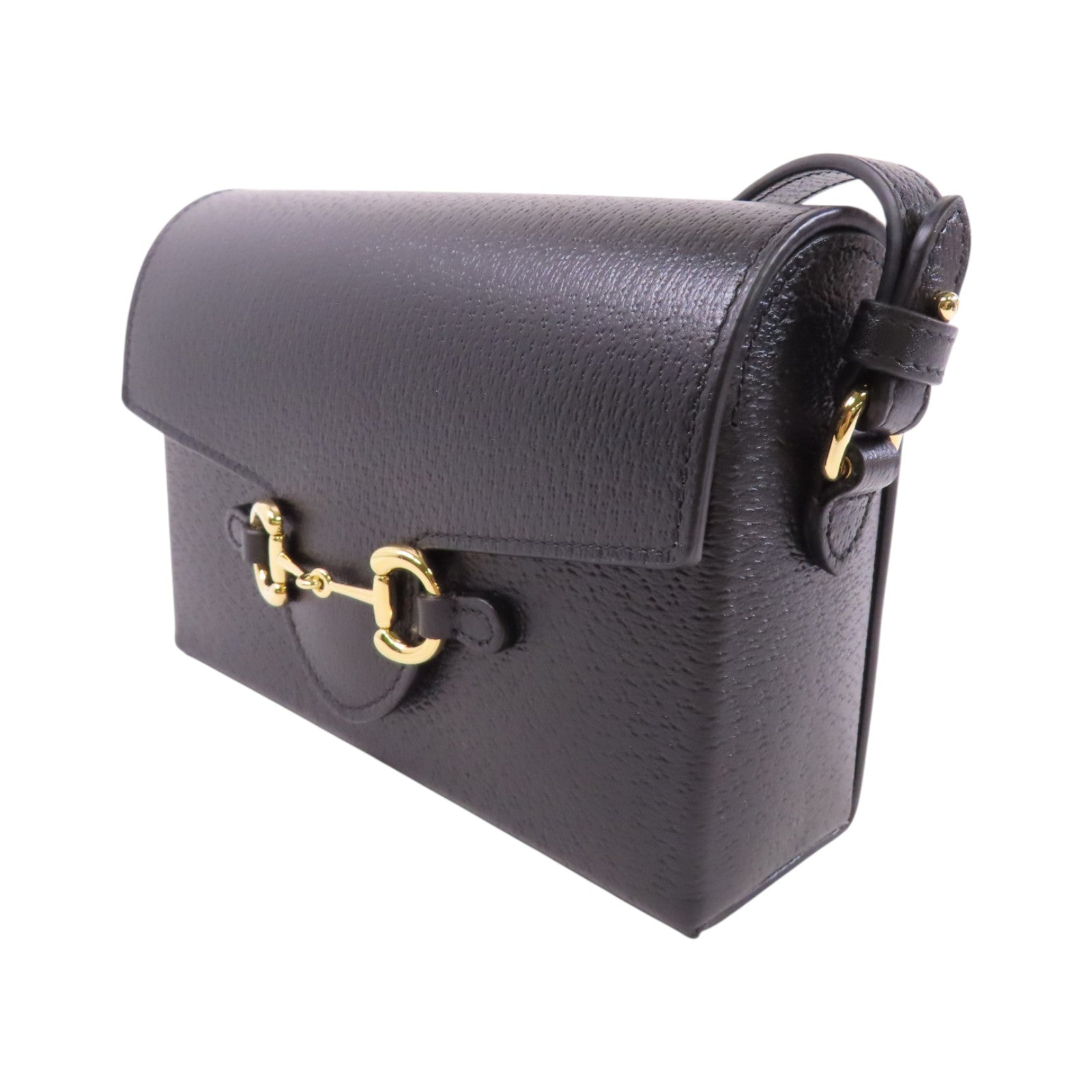 GUCCI 牛皮皮革Horsebit 1955 Shoulder金扣肩背袋