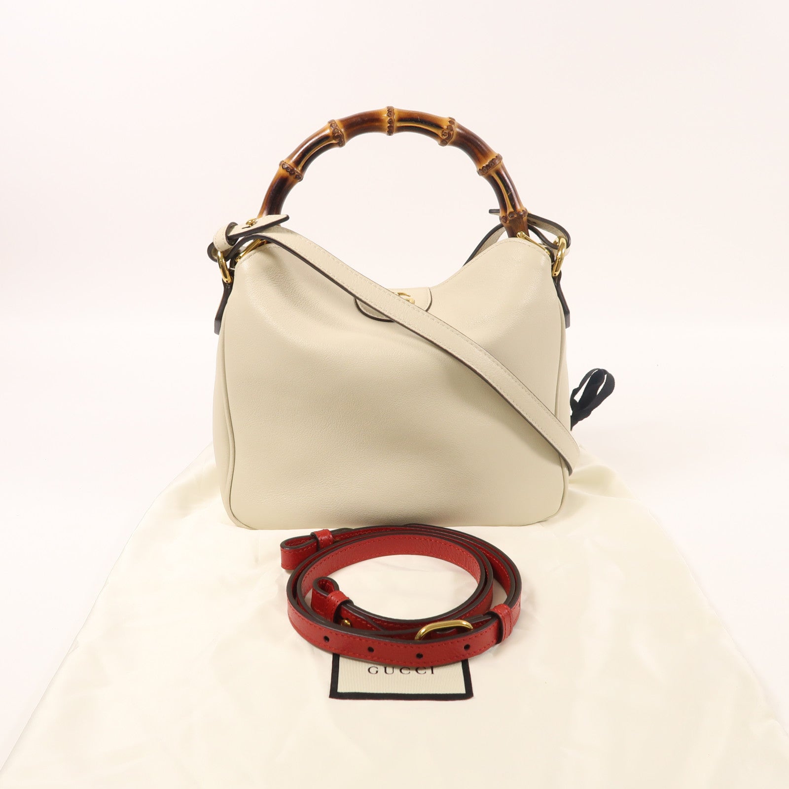 GUCCI 牛皮皮革Diana Small金扣手挽肩背兩用袋