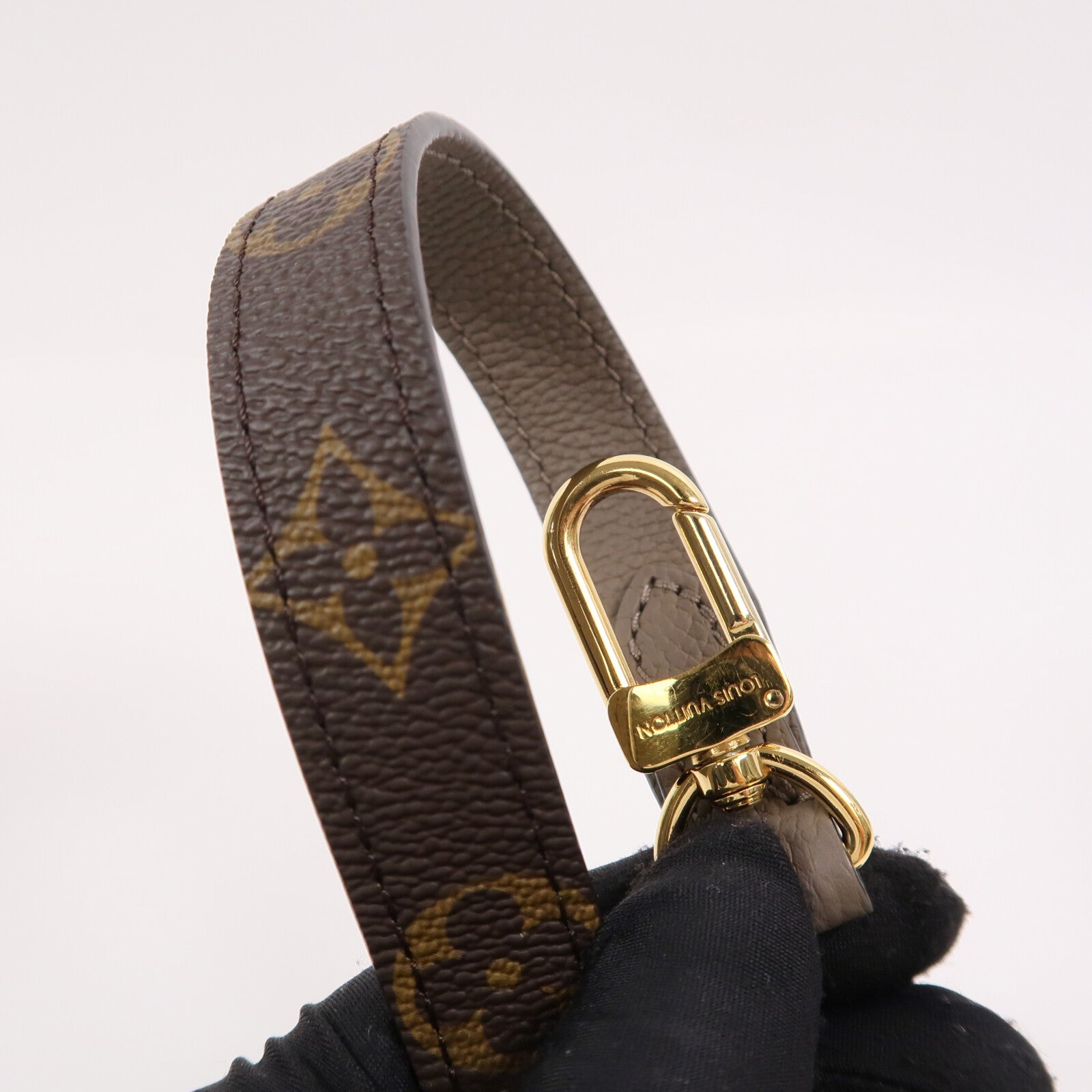 LOUIS VUITTON Monogram/牛皮皮革Neverfull Bandouliere Inside Out BB手挽肩背兩用袋