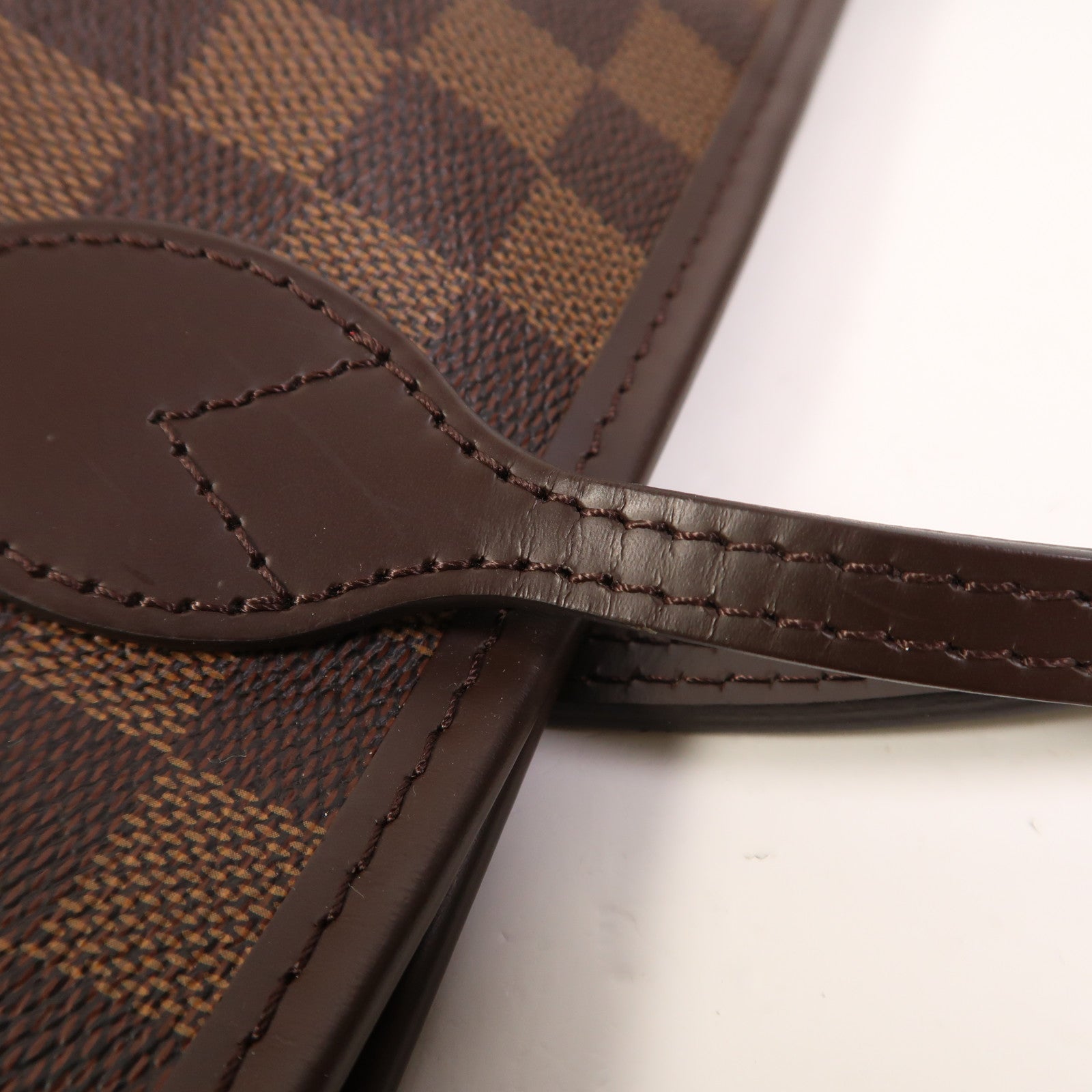 LOUIS VUITTON 【激減優惠】Damier Neverfull MM金扣手挽袋/肩背袋棕色