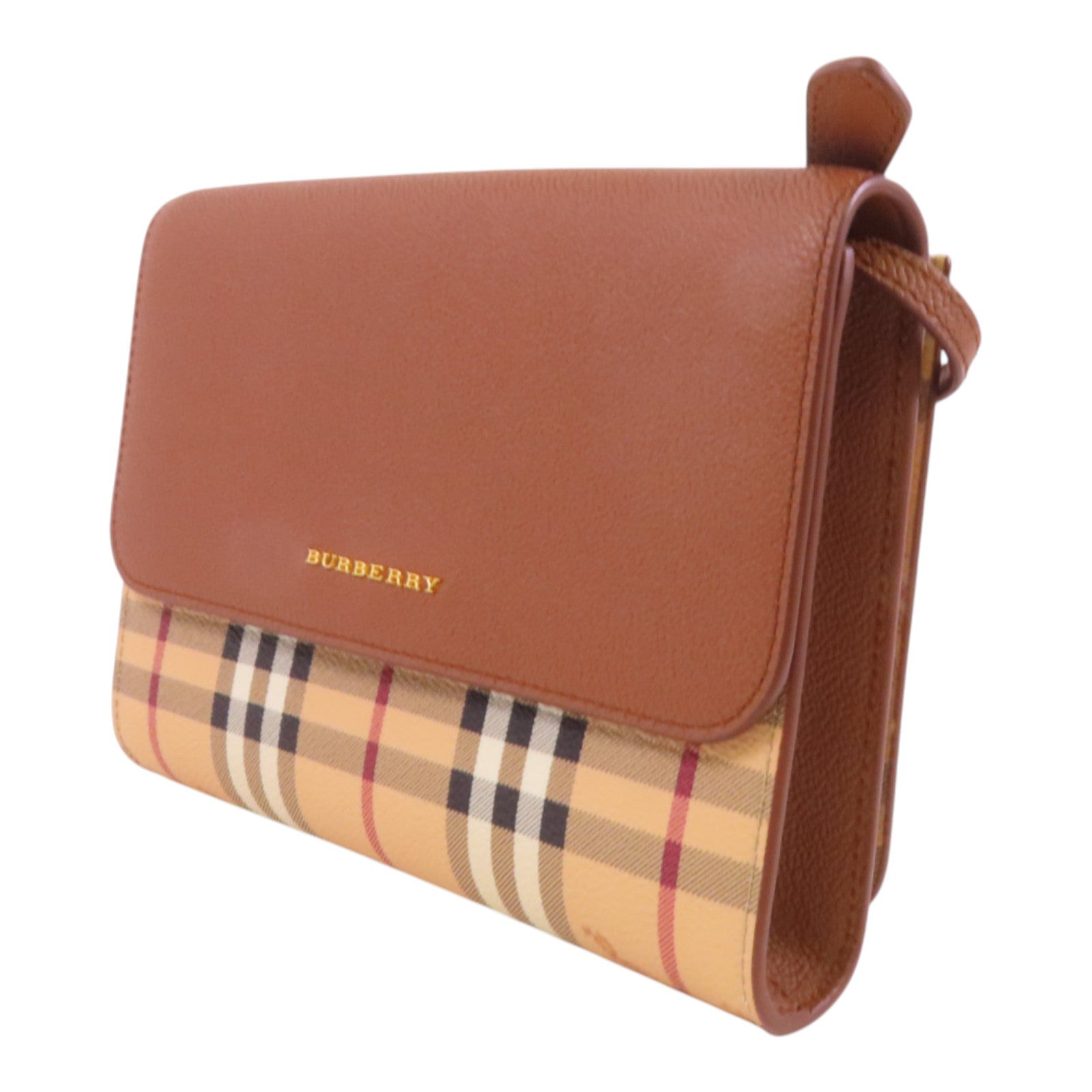 BURBERRY 牛皮皮革Shoulder Bag金扣肩背袋
