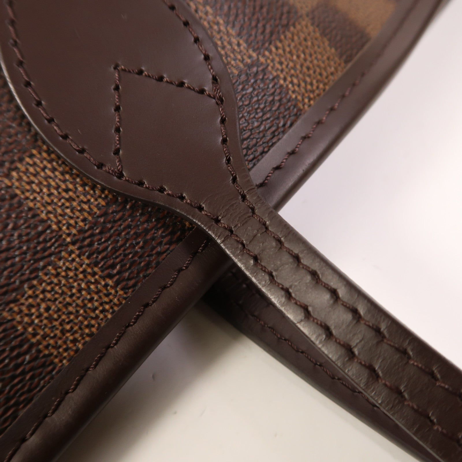 LOUIS VUITTON 【激減優惠】Damier Neverfull MM金扣手挽袋/肩背袋棕色