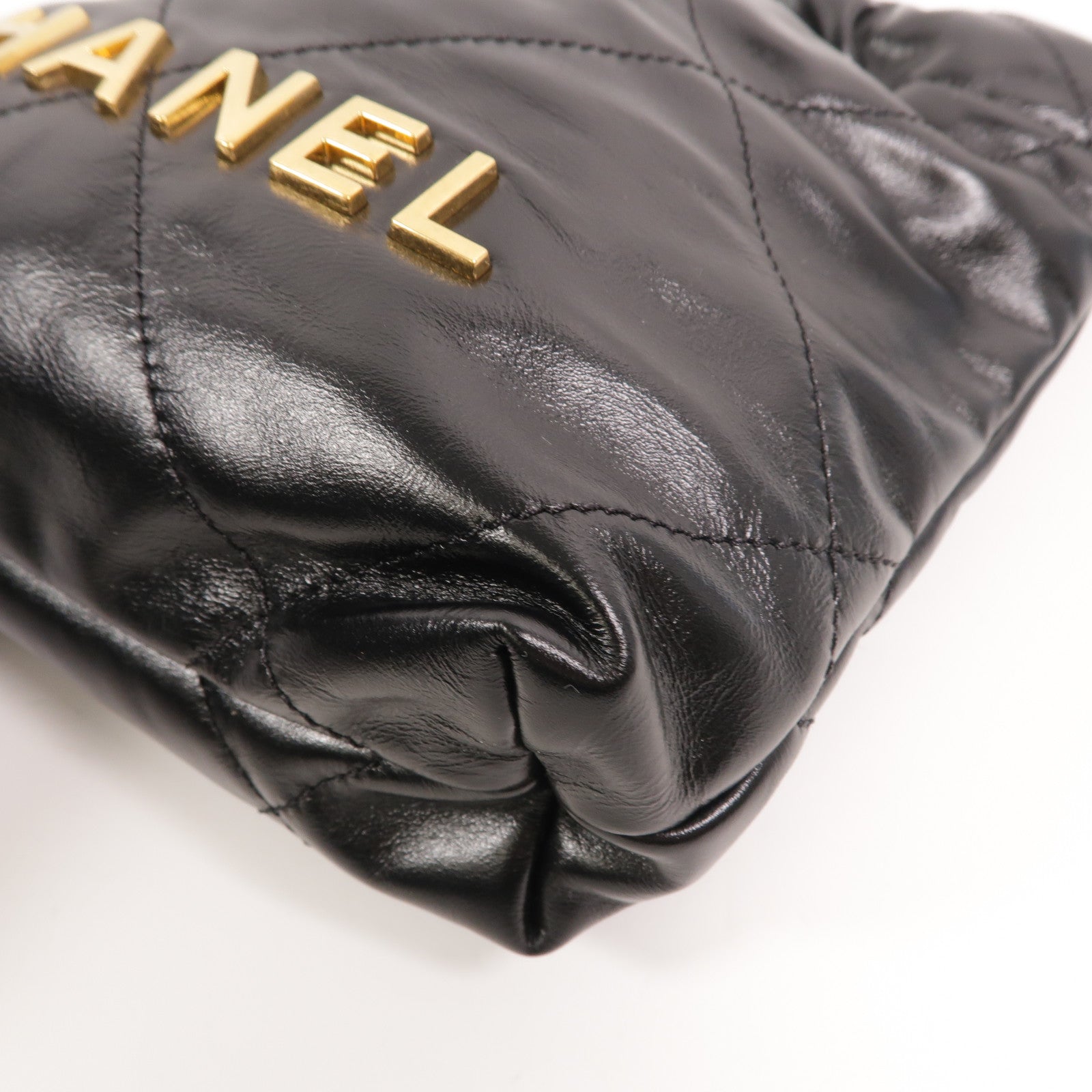 CHANEL 牛皮皮革Chanel 22 Mini鏈帶肩背袋