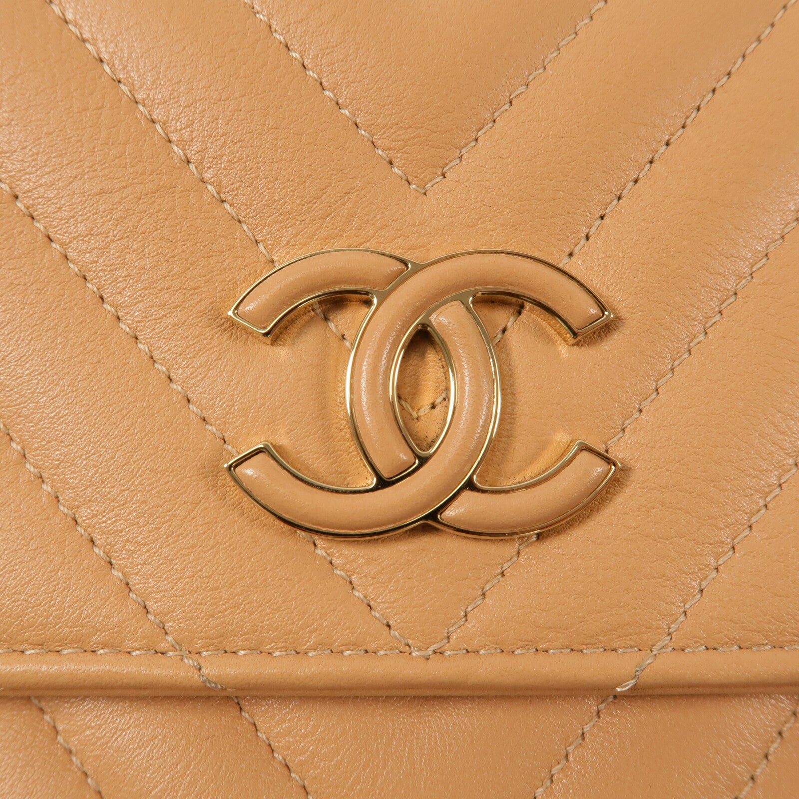 CHANEL 牛皮皮革Chain Shoulder鏈帶肩背袋