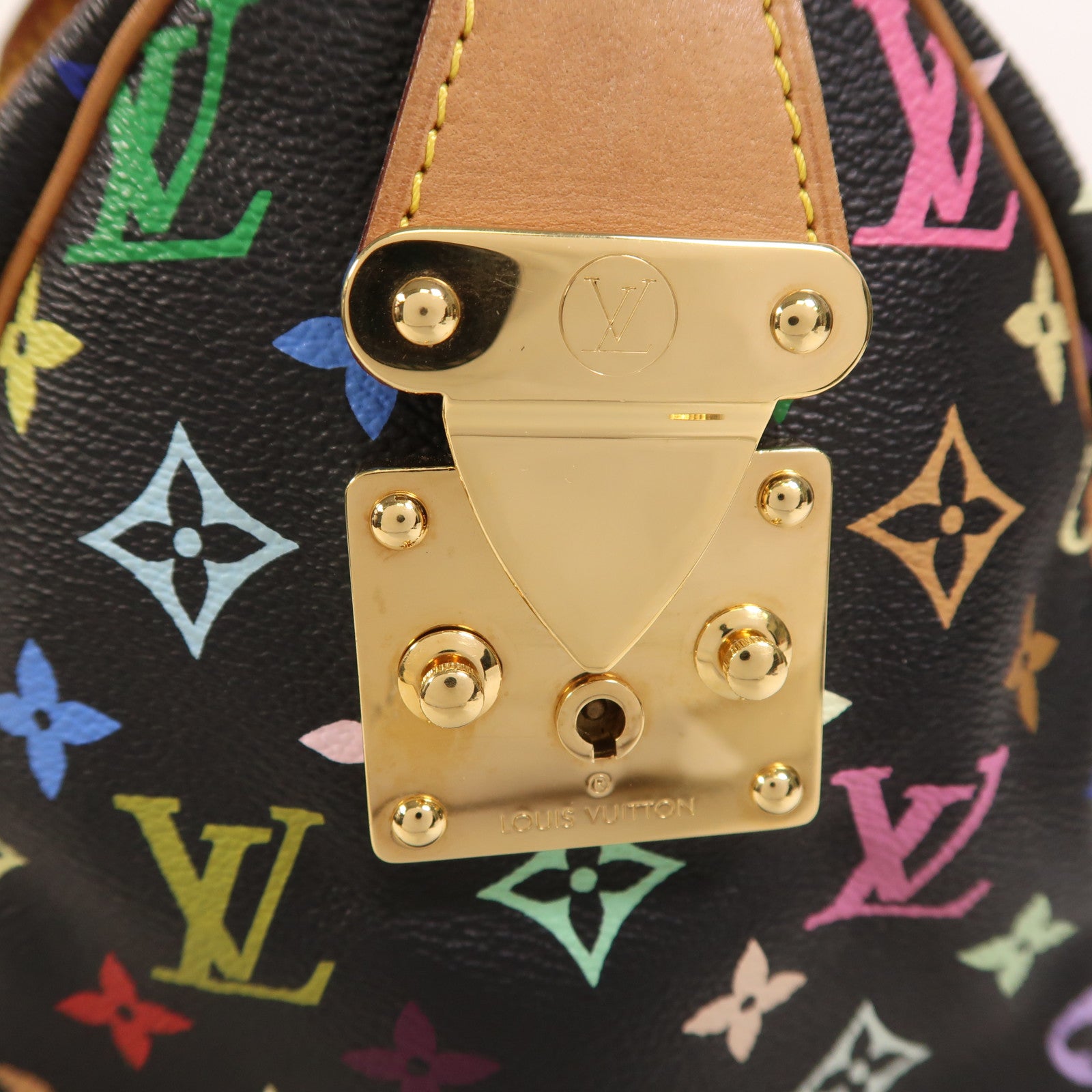 LOUIS VUITTON Monogram Multicolore Speedy 30金扣手挽袋
