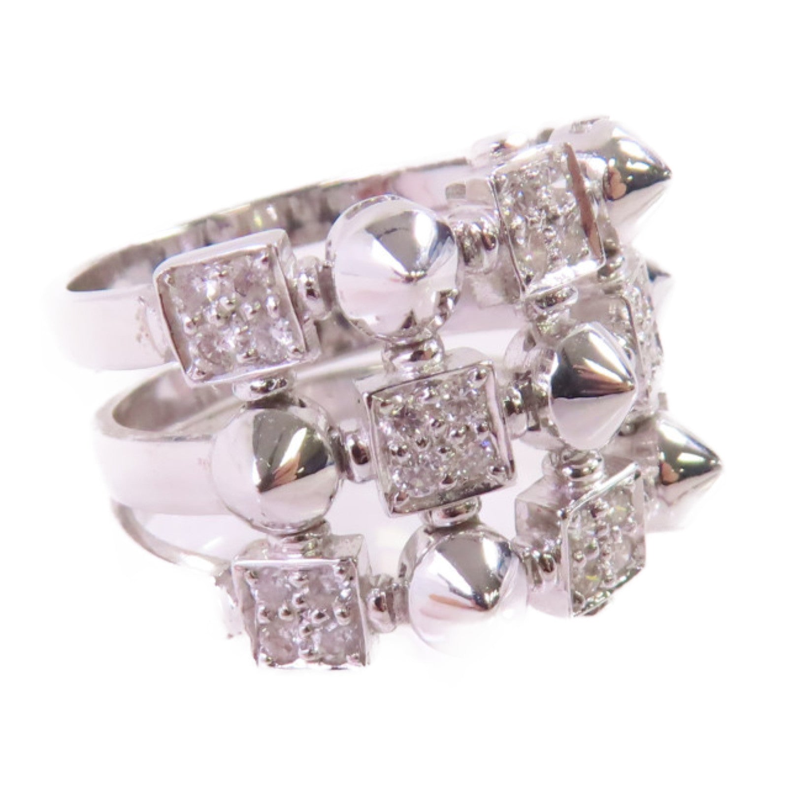 JEWELRY 18K白金/鑽石Diamond Ring戒指US#6.25