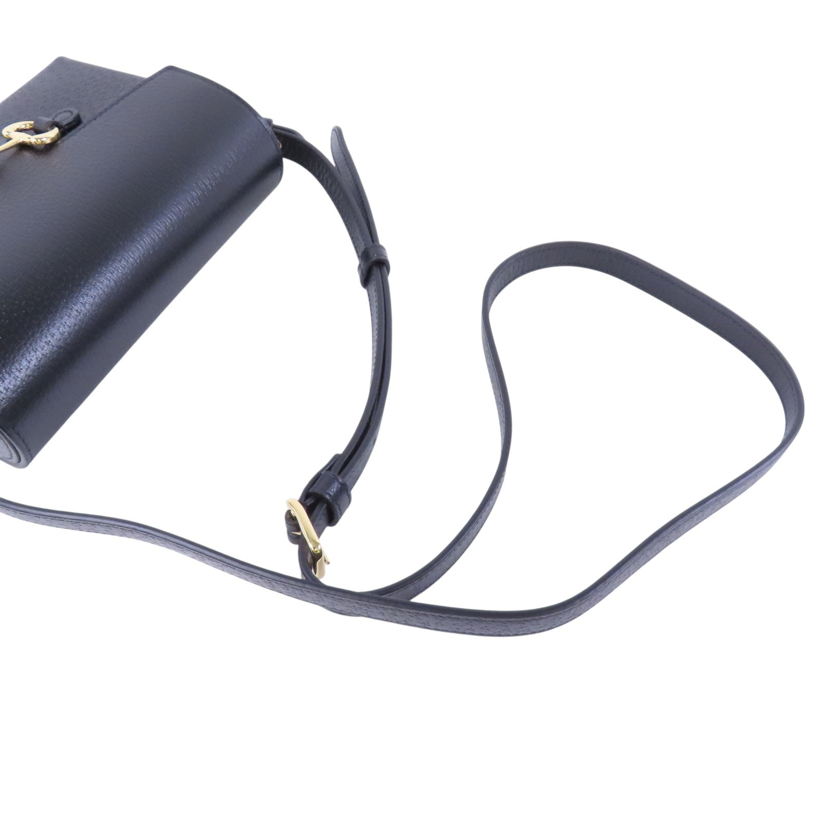 GUCCI GG GHW Horsebit 1955 Shoulder Bag Crossbody 732314 Calfskin Leather