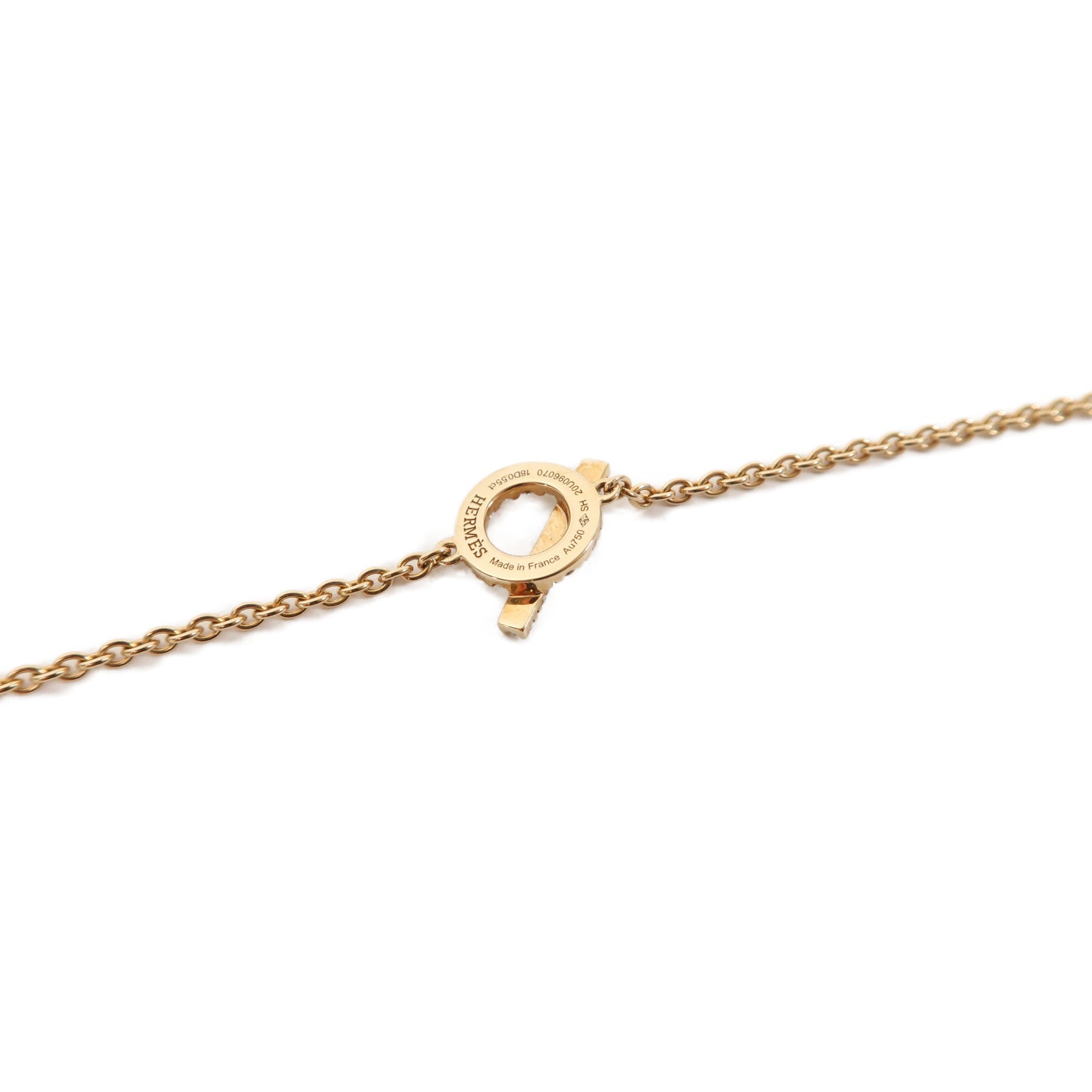 HERMES 18K玫瑰金Finess Bracelet手鏈#14.5cm