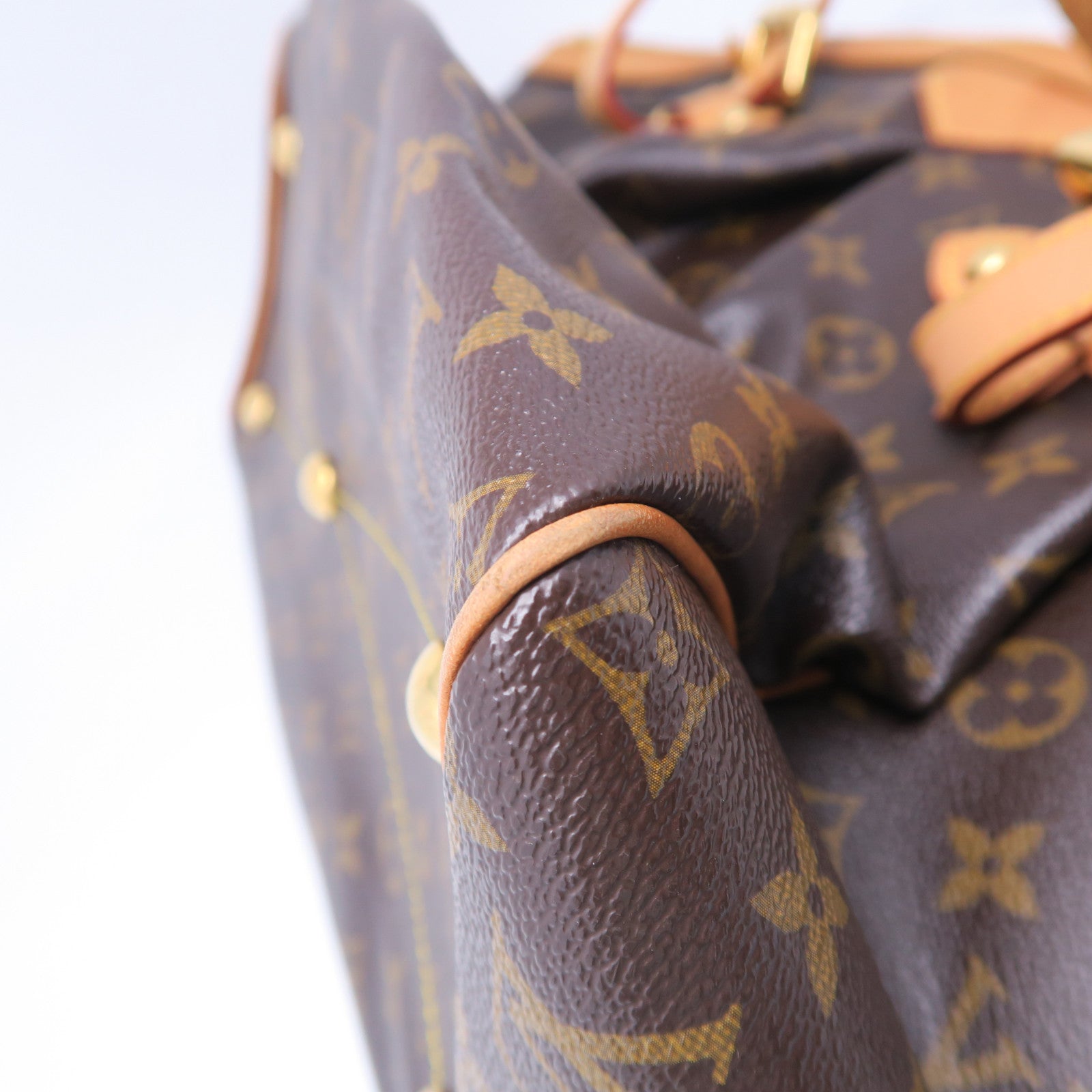 LOUIS VUITTON 【激減優惠】Monogram Tivoli GM金扣肩背袋啡色
