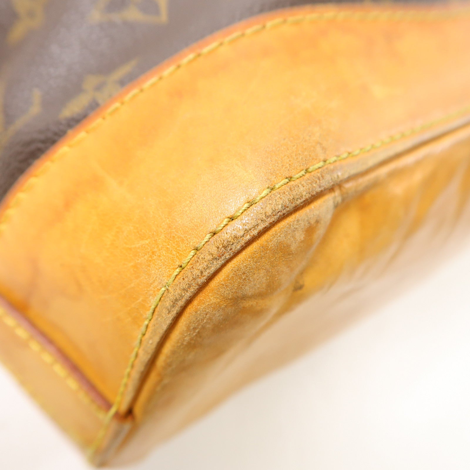 LOUIS VUITTON Monogram Lockit Horizontal金扣手挽袋棕色