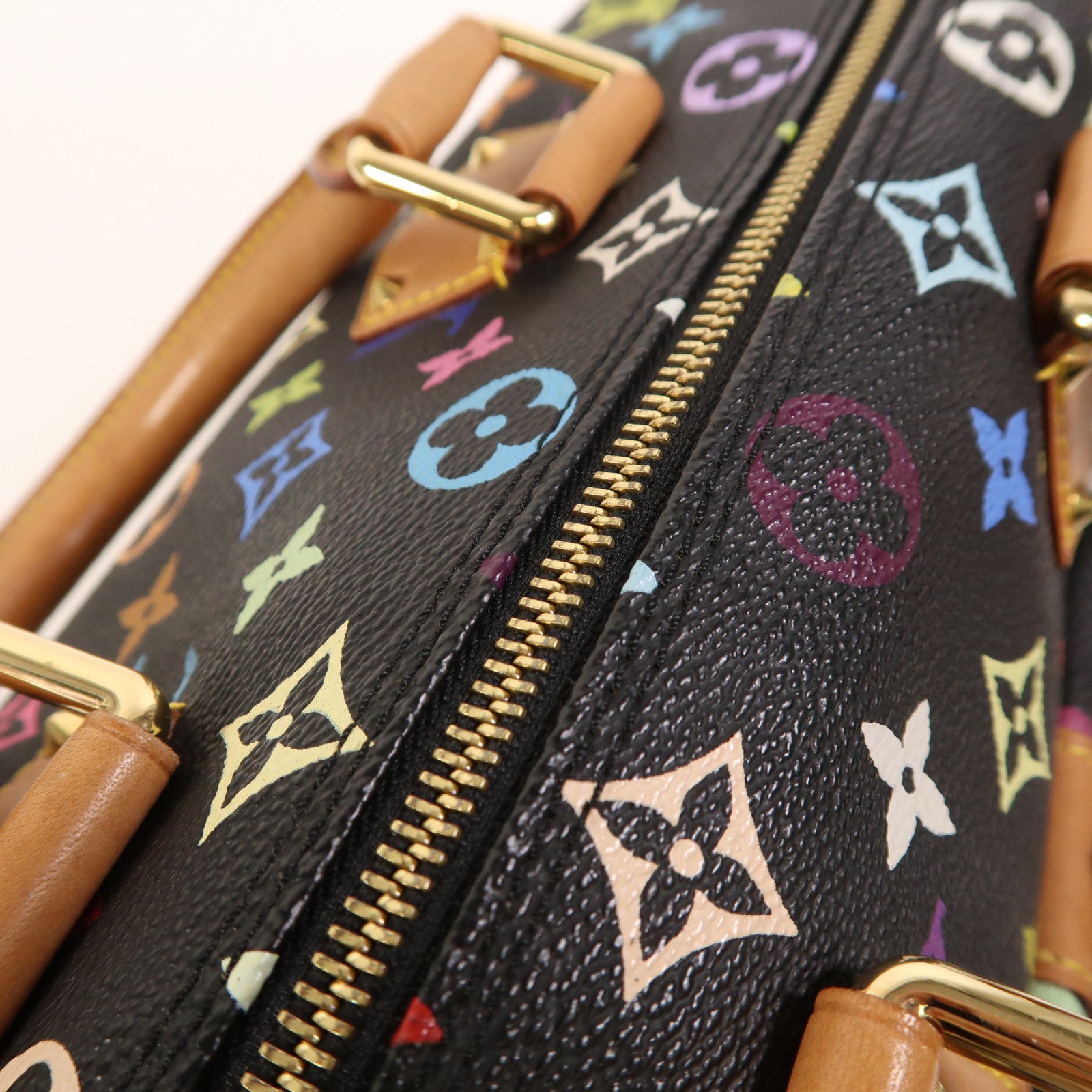 LOUIS VUITTON Monogram Multicolore Speedy 30金扣手挽袋