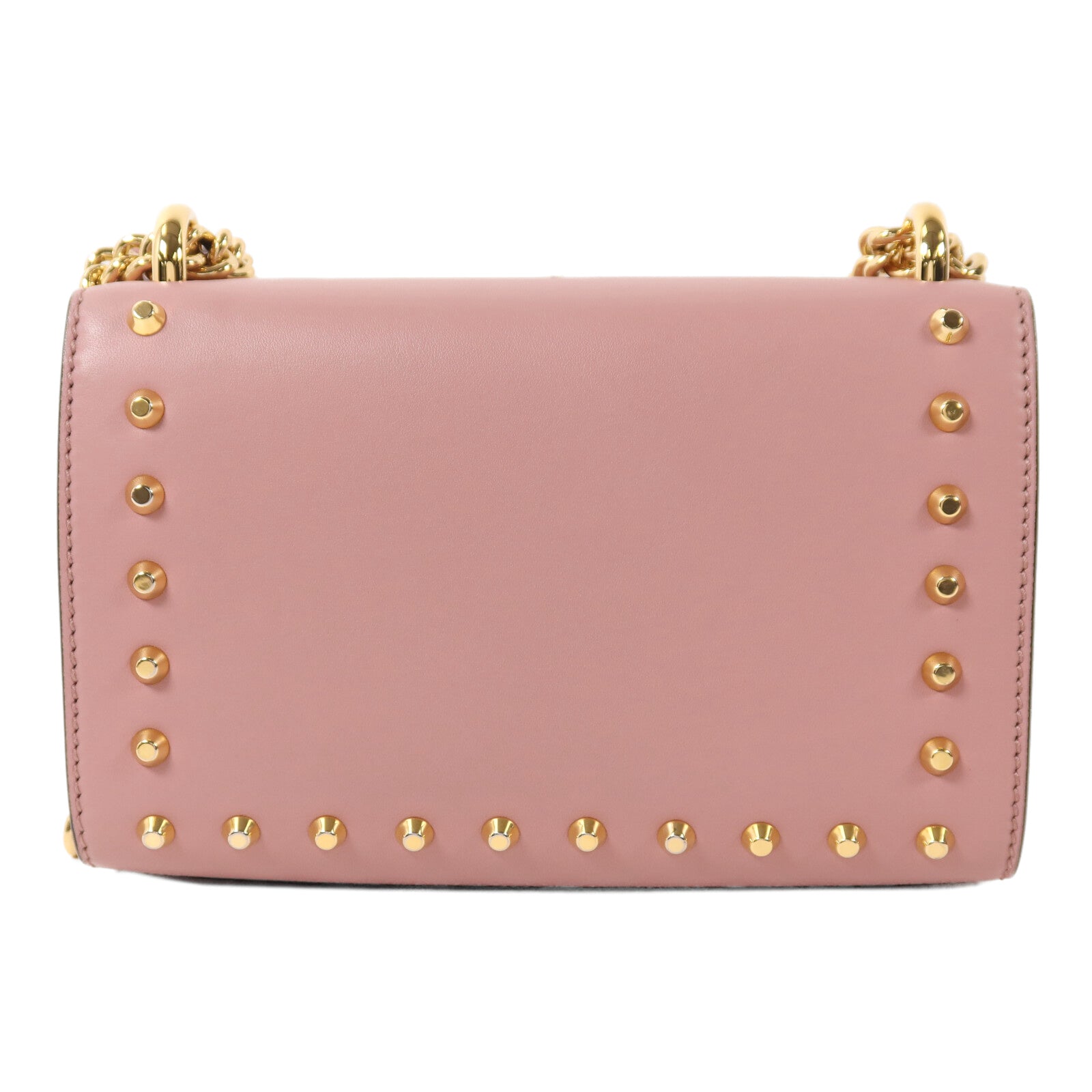 GUCCI 牛皮皮革Padlock Pearl Bag金扣鏈帶肩背袋