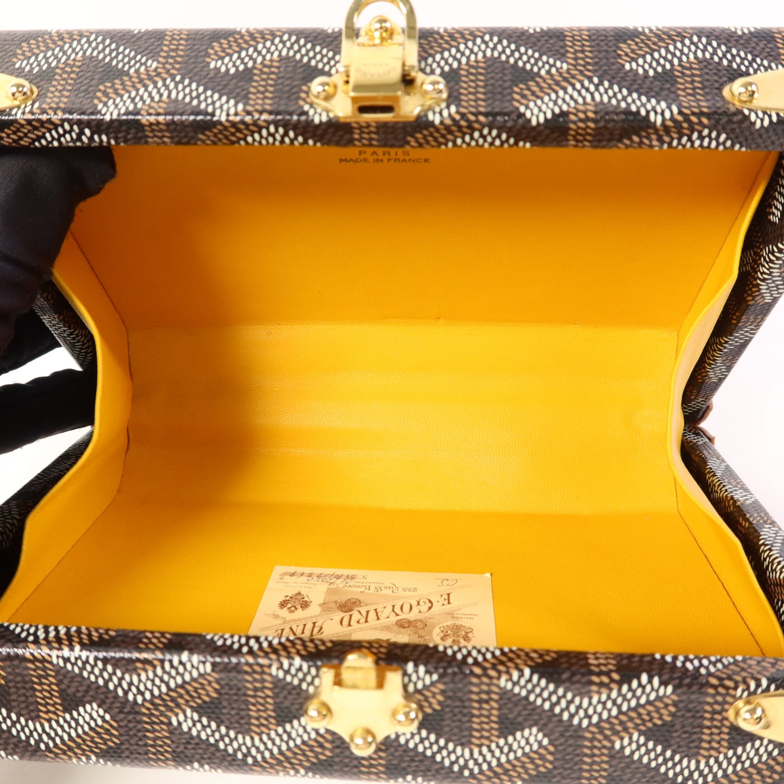 GOYARD 塗層帆布Minaudiere Trunk金扣肩背袋