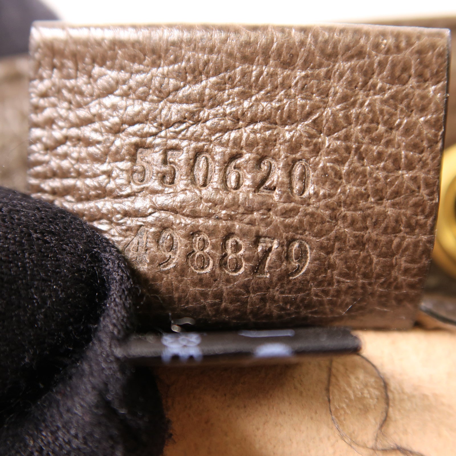 GUCCI 塗層帆布Ophidia GG金扣肩背袋棕色