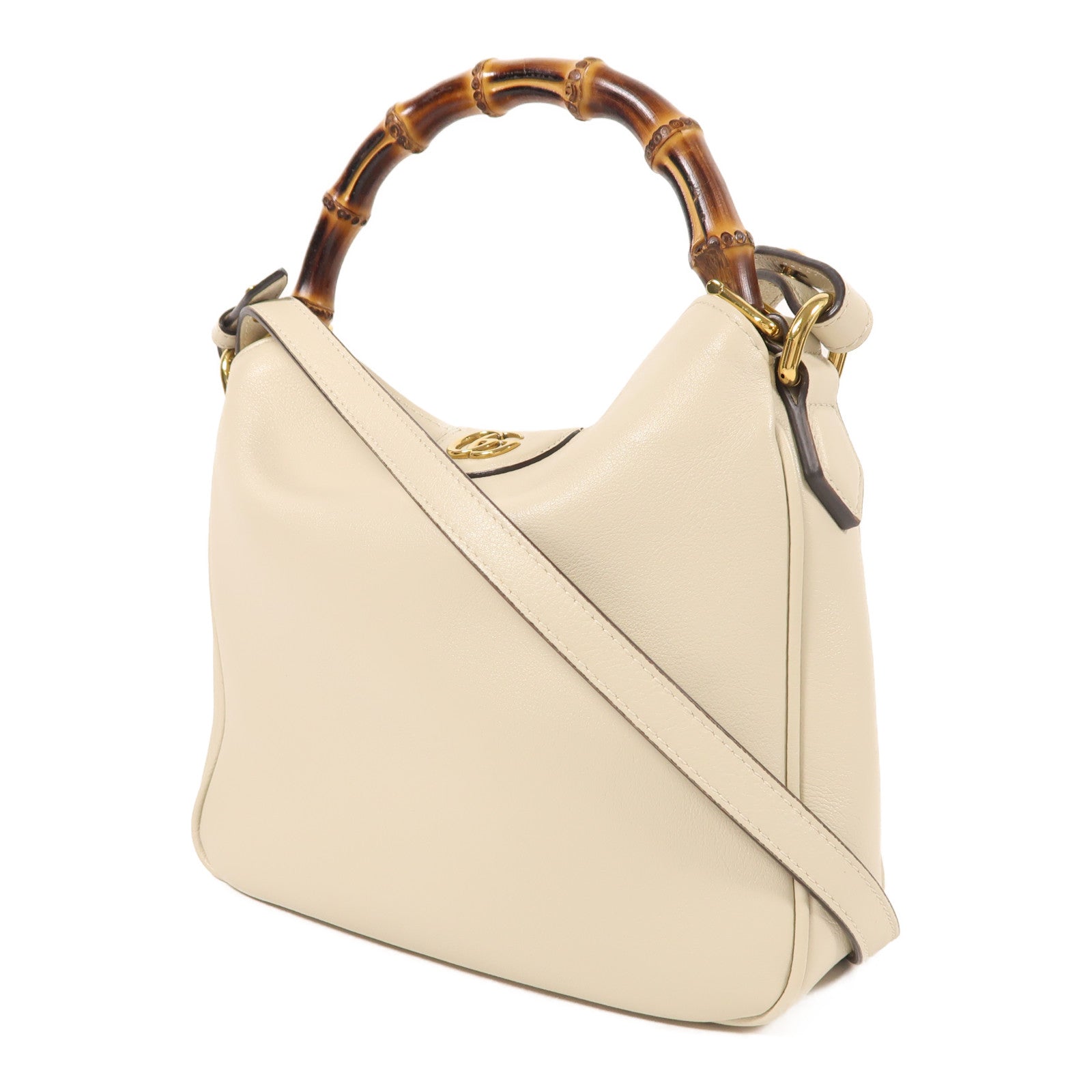 GUCCI 牛皮皮革Diana Small金扣手挽肩背兩用袋